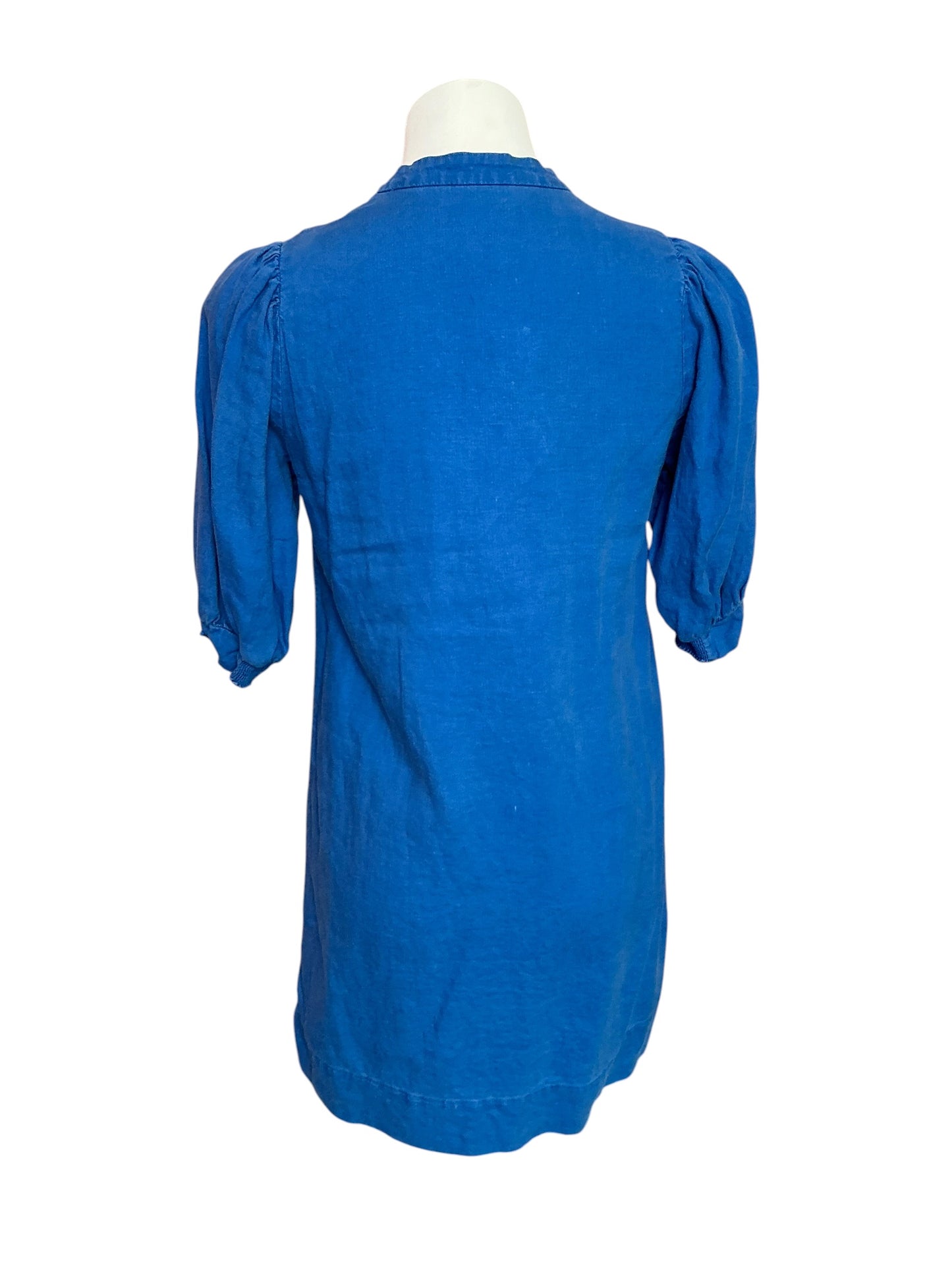 Lilly Pulitzer Mialeigh Elbow Sleeve Linen Dress Barton Blue - Size 00