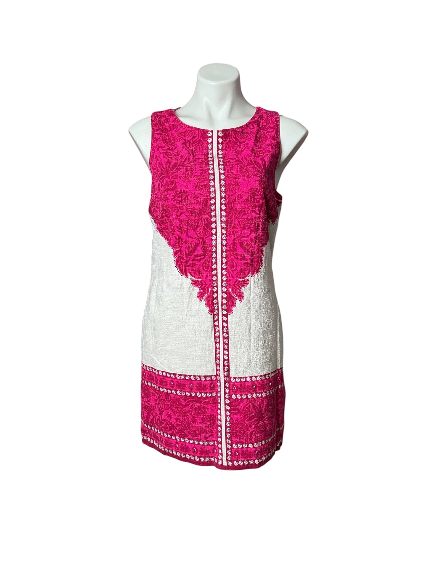 Lilly Pulitzer Mina Sleeveless Romper Passion Fruit Pink Jungle Escape Engineered - Size 12