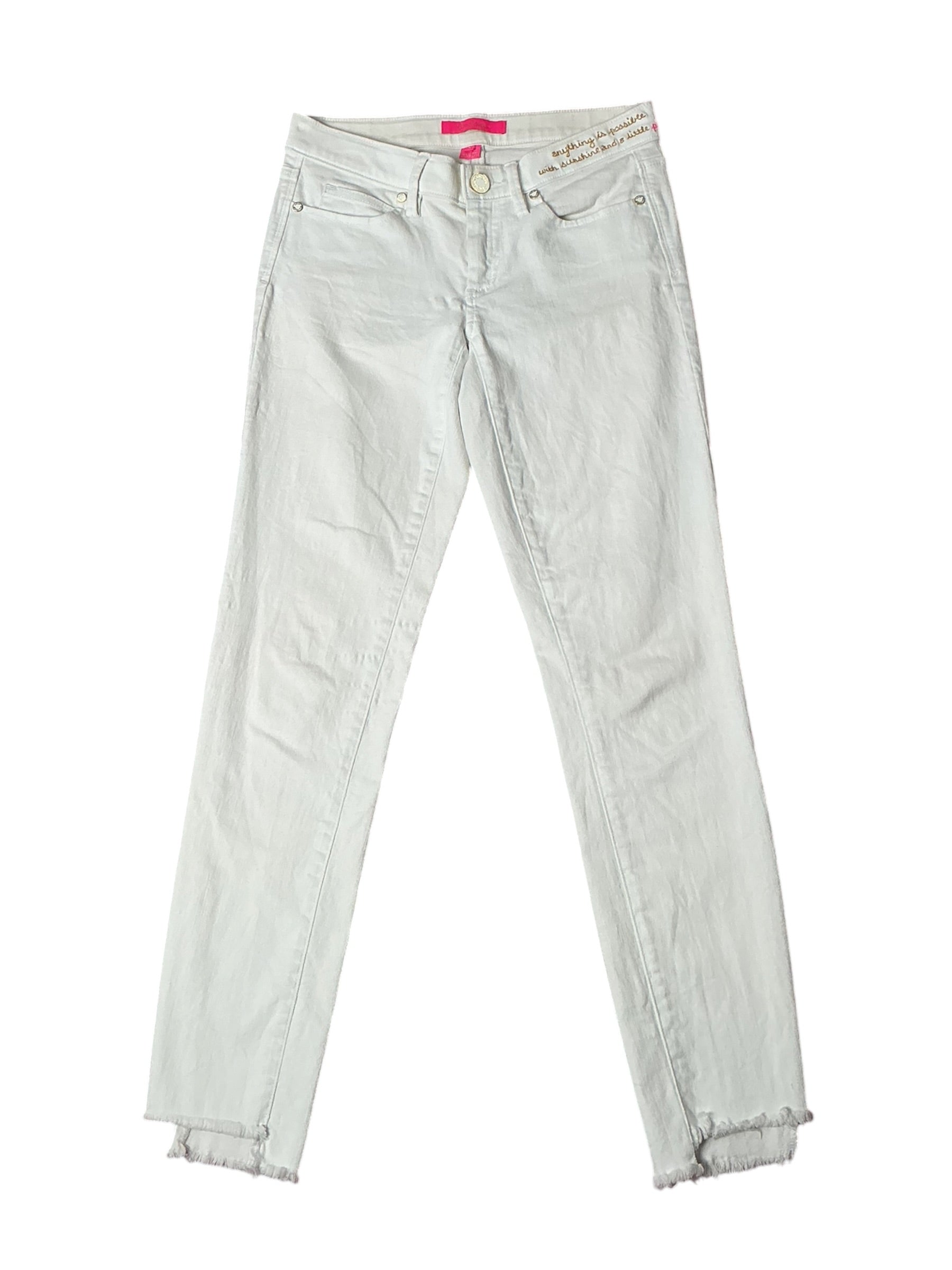 Lilly Pulitzer Worth Skinny Pant / Jeans Resort White - Size 2