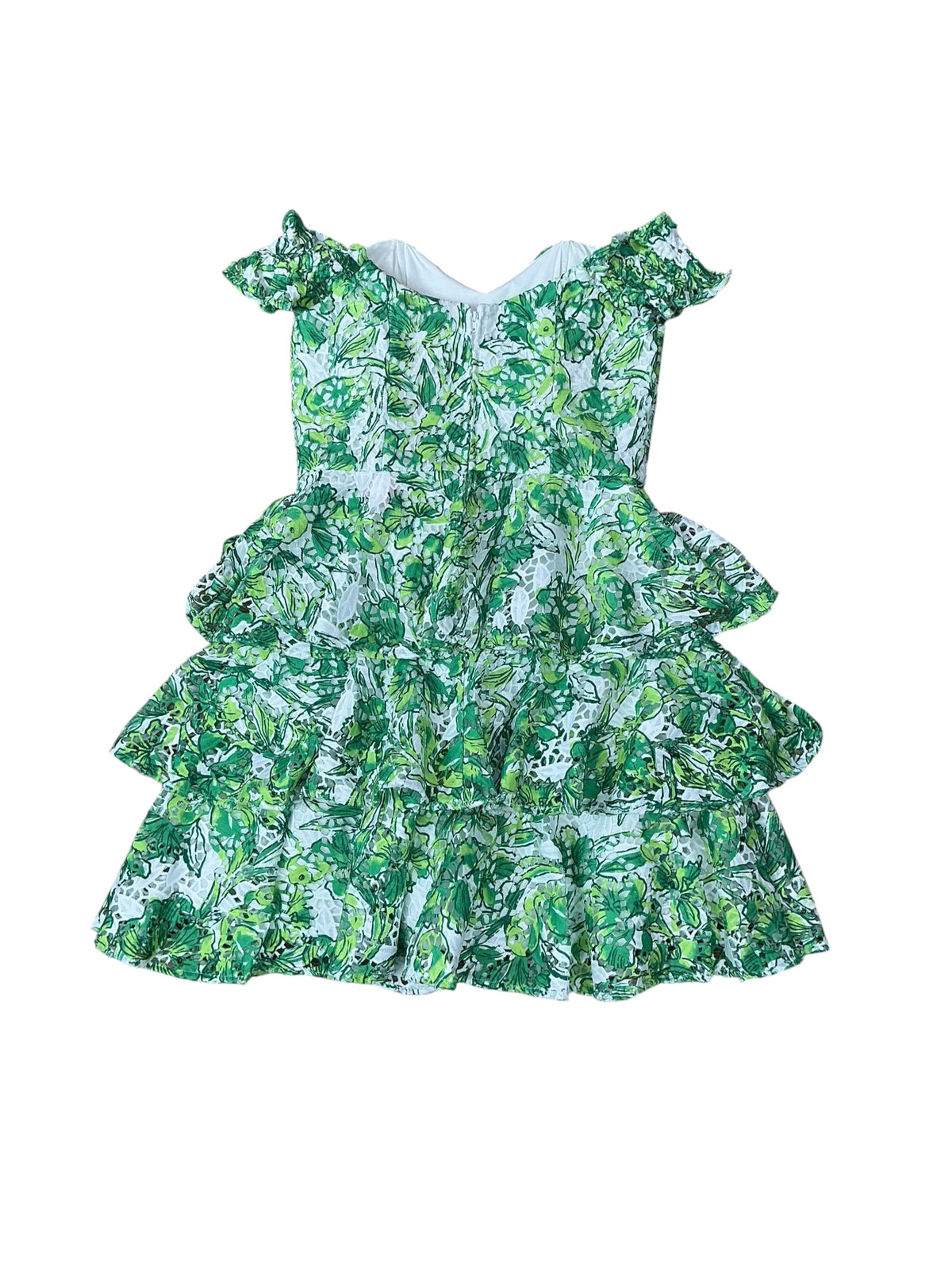 Lilly Pulitzer NWT Cicely Dress Resort White Flamingle - Size 4