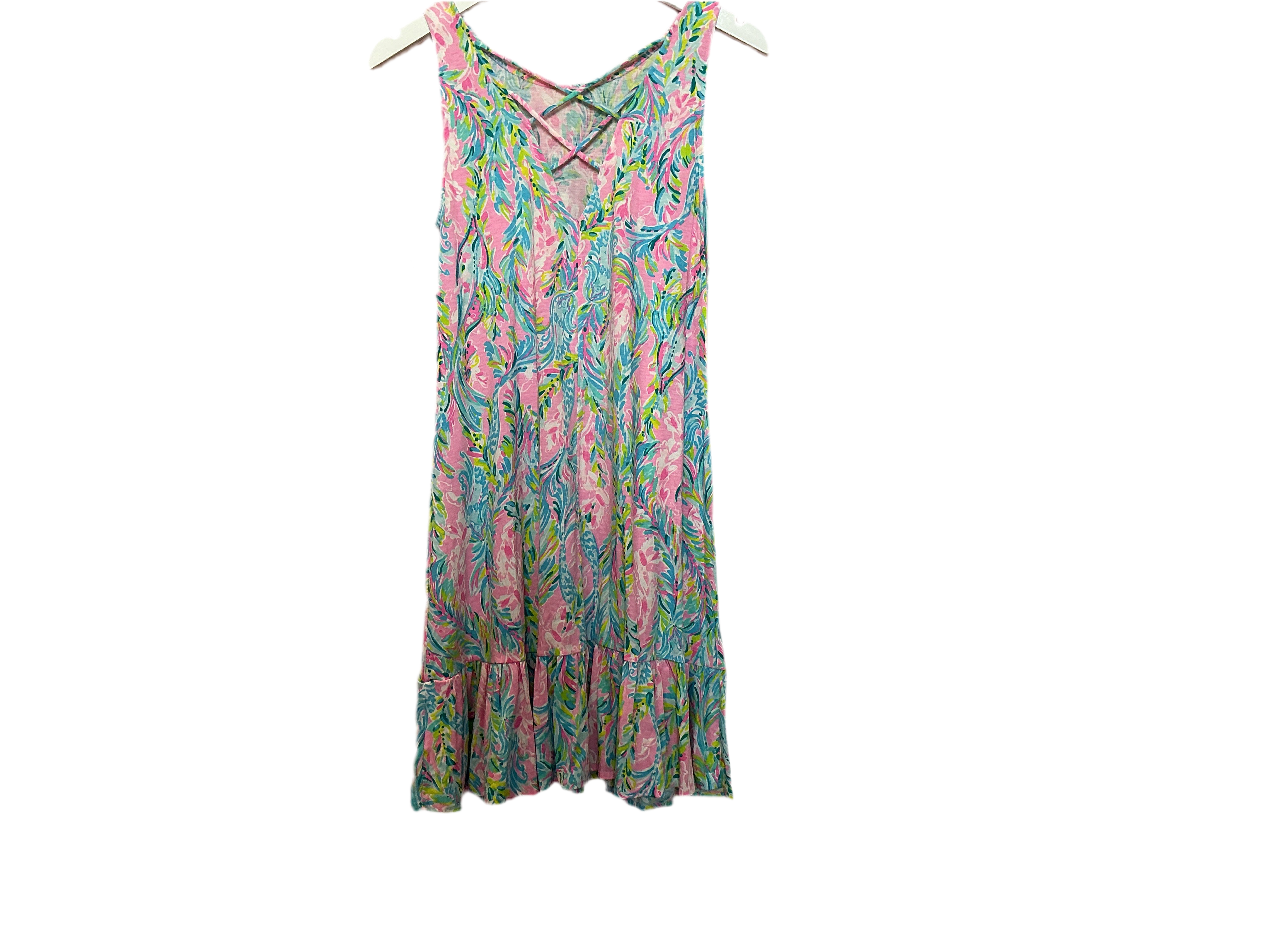 Lilly Pulitzer Kristen Flounce Shift Dress Unicorn of the Sea Size S