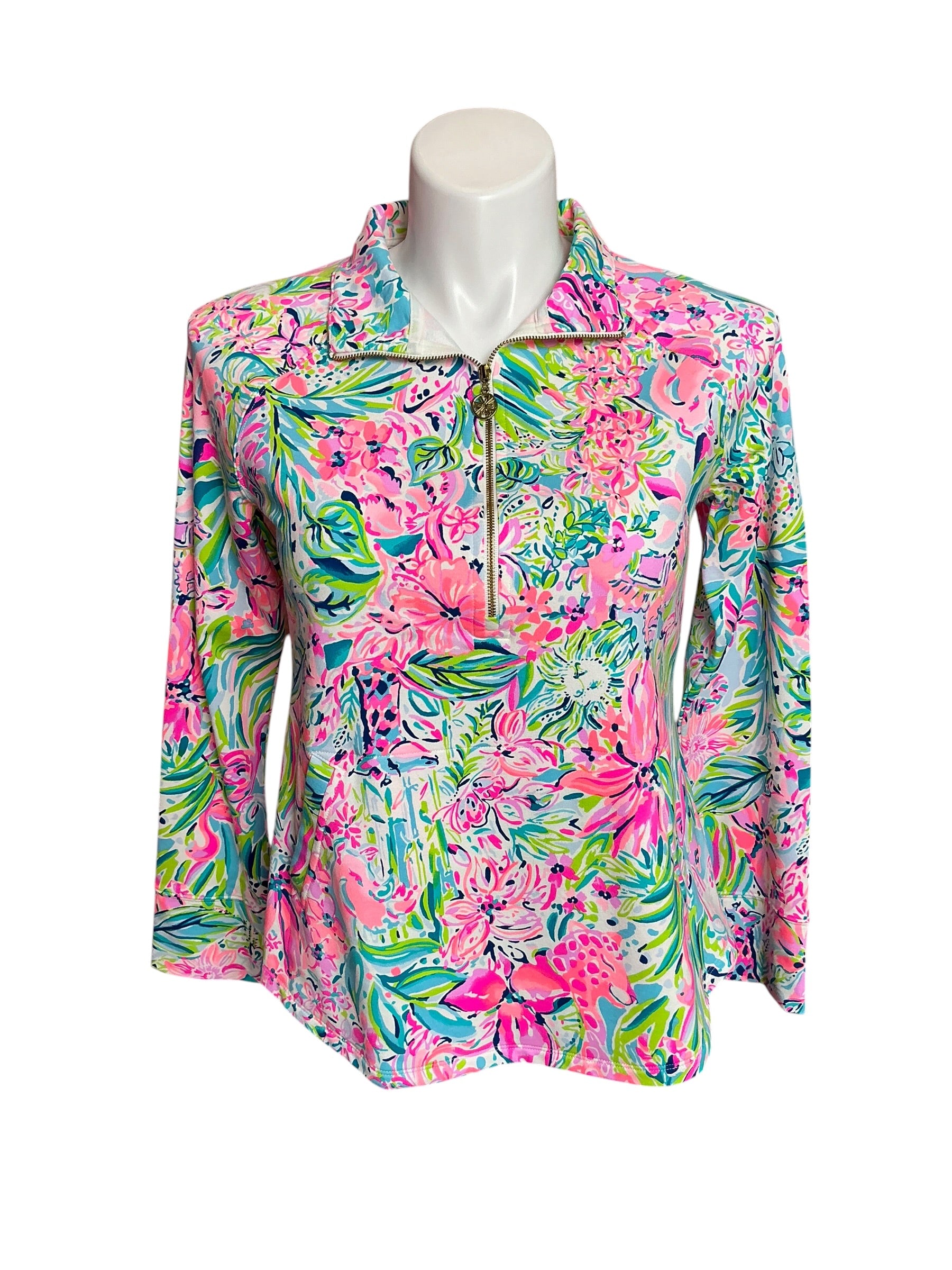 Lilly Pulitzer UPF 50+ Skipper Popover Multi Lillys Favorite Things - Size M