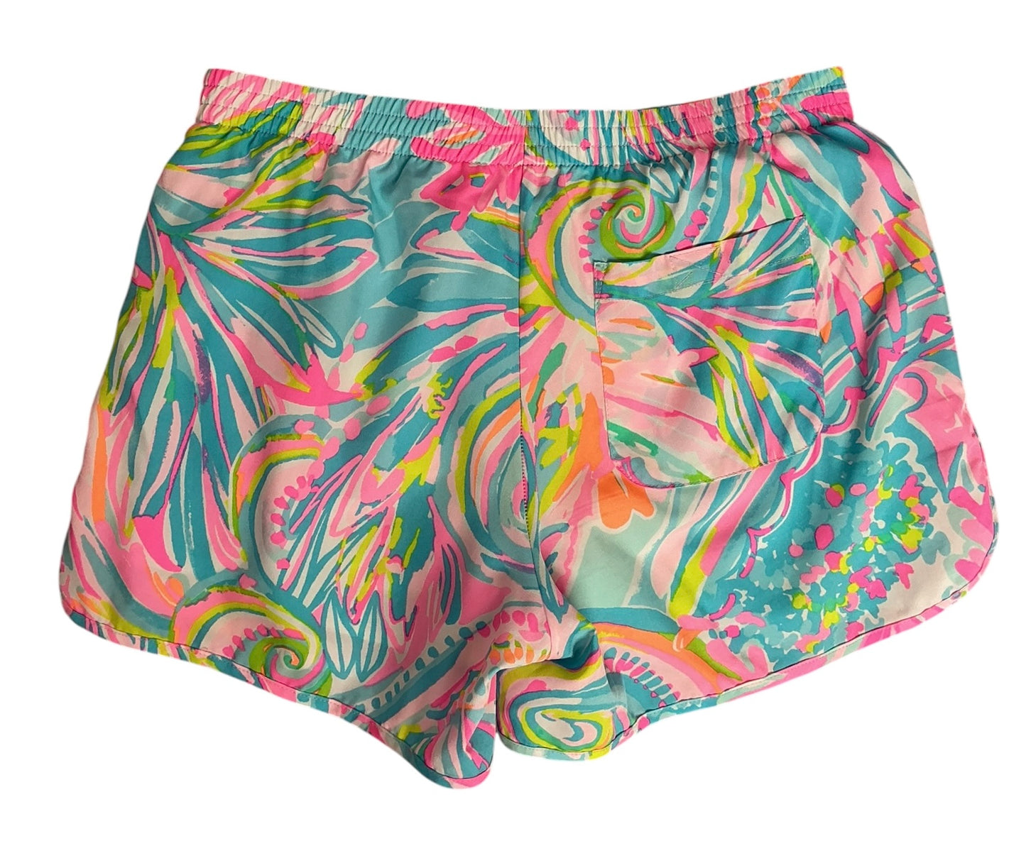 Lilly Pulitzer Luxletic 4" Ocean Trail Short Multi Fish Kiss - Size XS