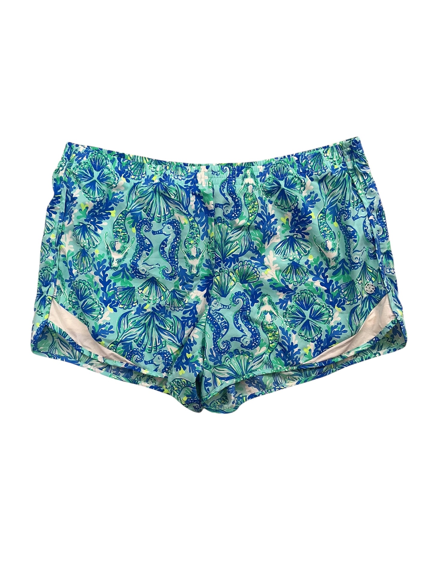 Lilly Pulitzer Luxletic Ocean Trail Shorts Seeing Double - Size XL