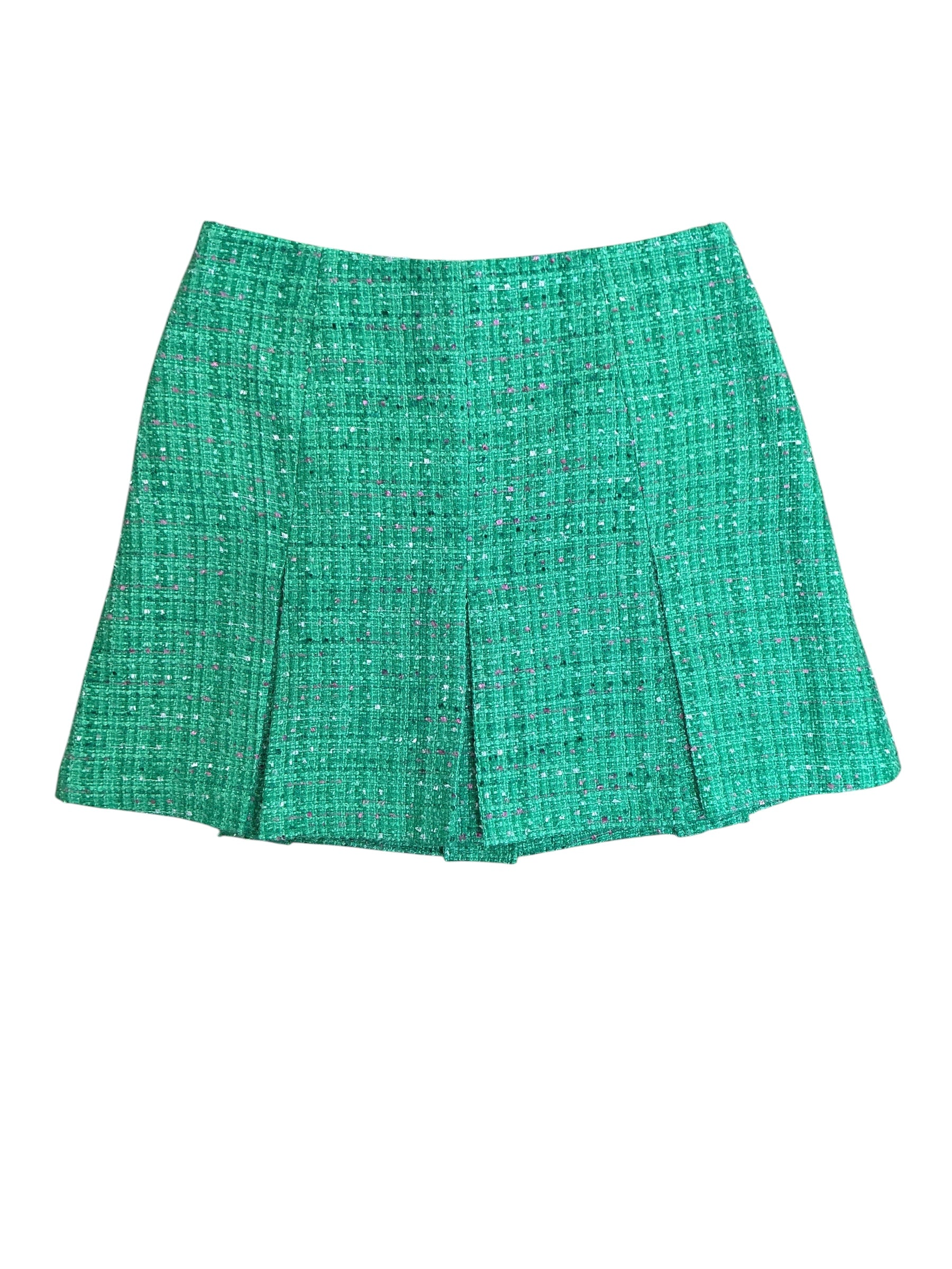 Lilly Pulitzer NWT Cammi Mini Skirt Kelly Green Palm Beach Boucle - Size 6
