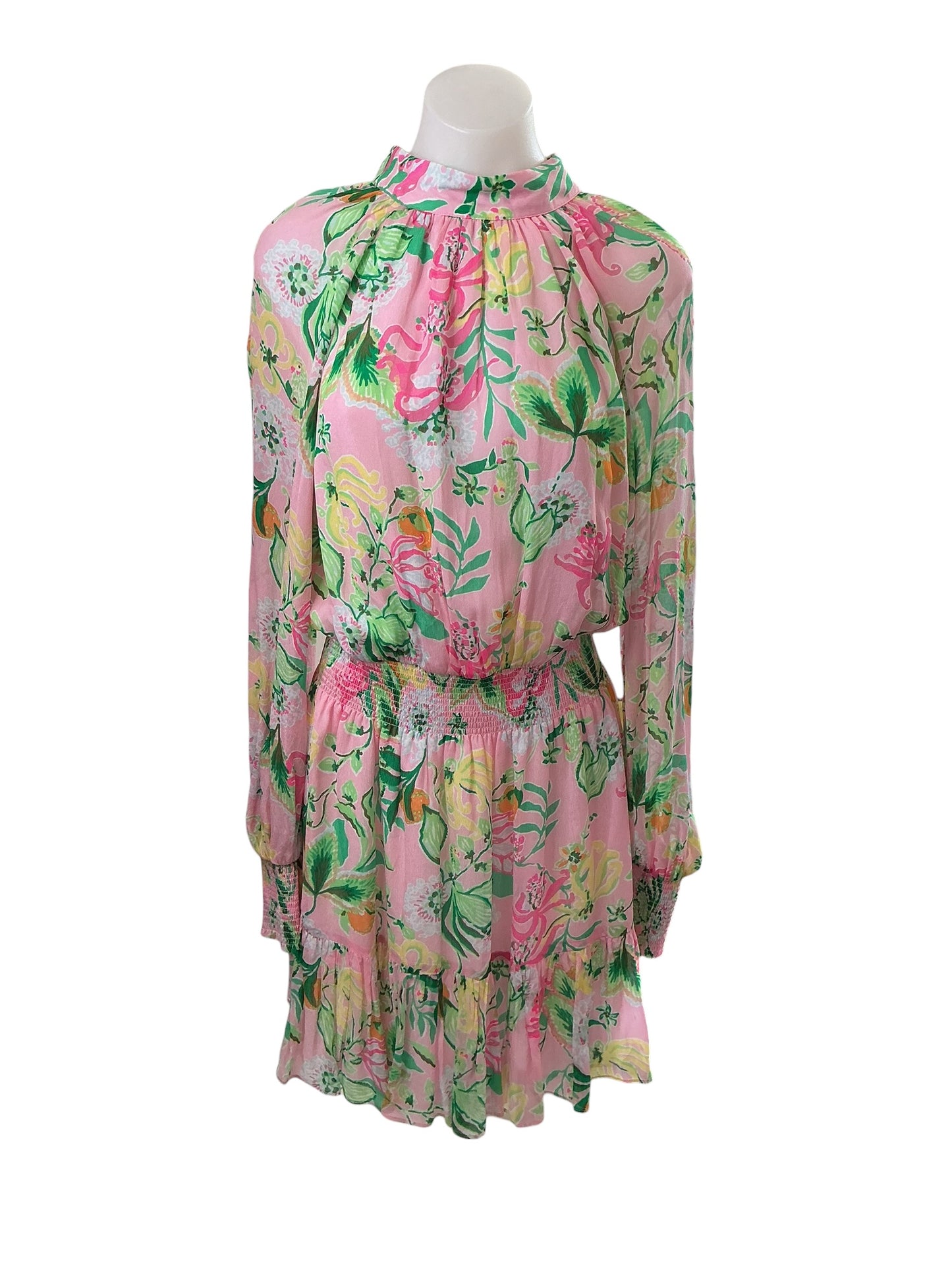 Lilly Pulitzer NWT Ellielynn Long Sleeve Dress - Multi Via Amore Spritzer - Size 4