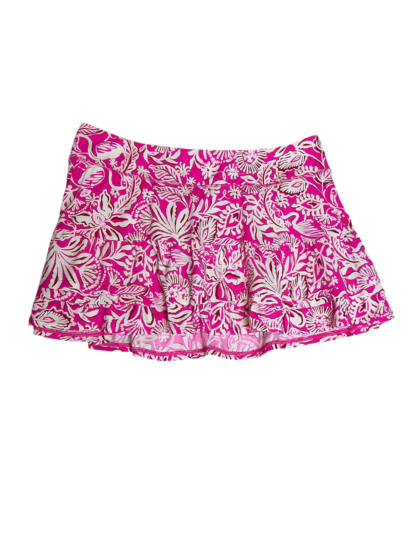 Lilly Pulitzer Luxletic UPF 50+ Aqualina Skort Absolutely Flamazing - Size XL