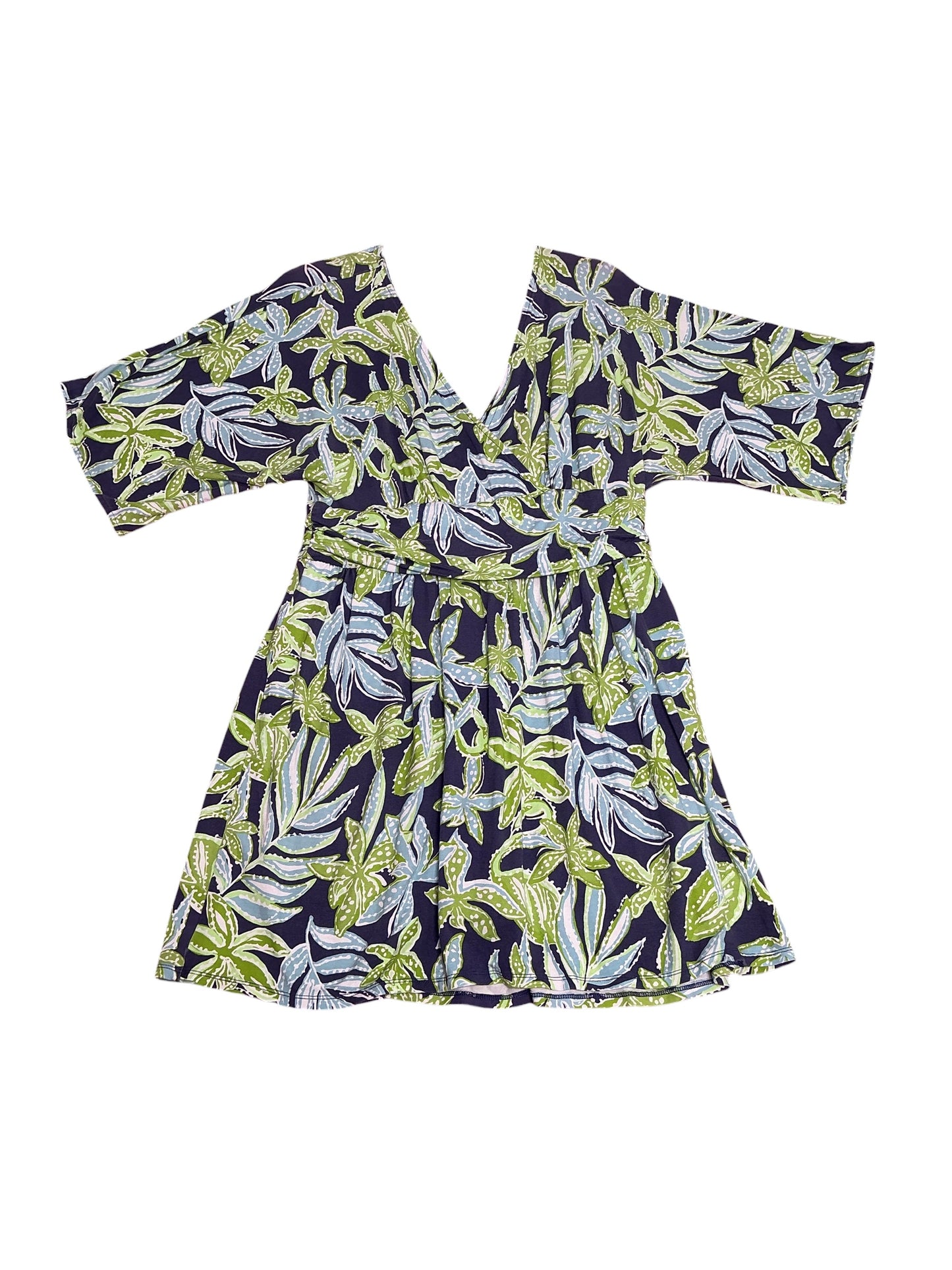 Lilly Pulitzer- Parigi Skort Romper Sapphire Pool Tropical Tango Size L