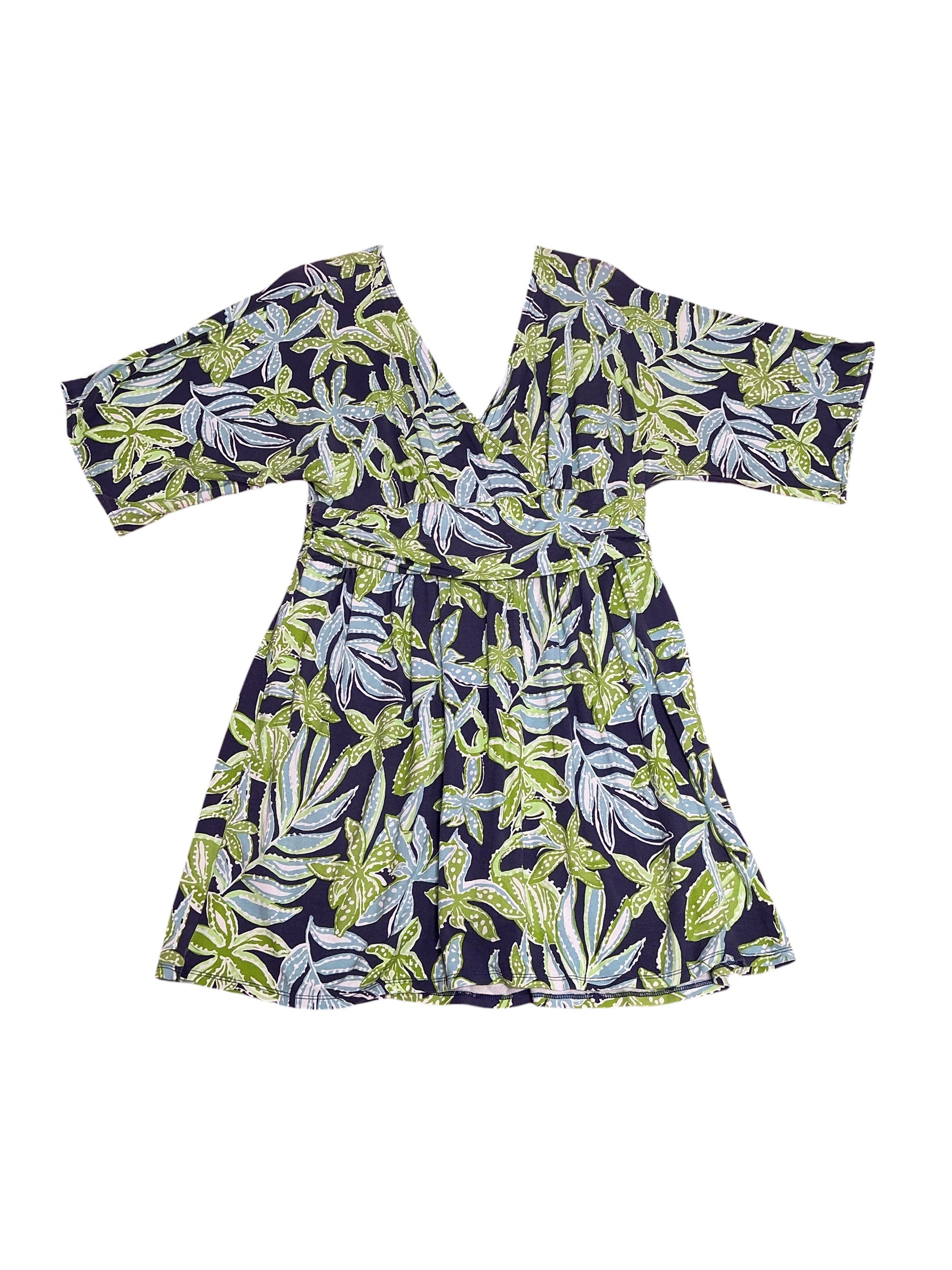 Lilly Pulitzer- Parigi Skort Romper Sapphire Pool Tropical Tango Size L