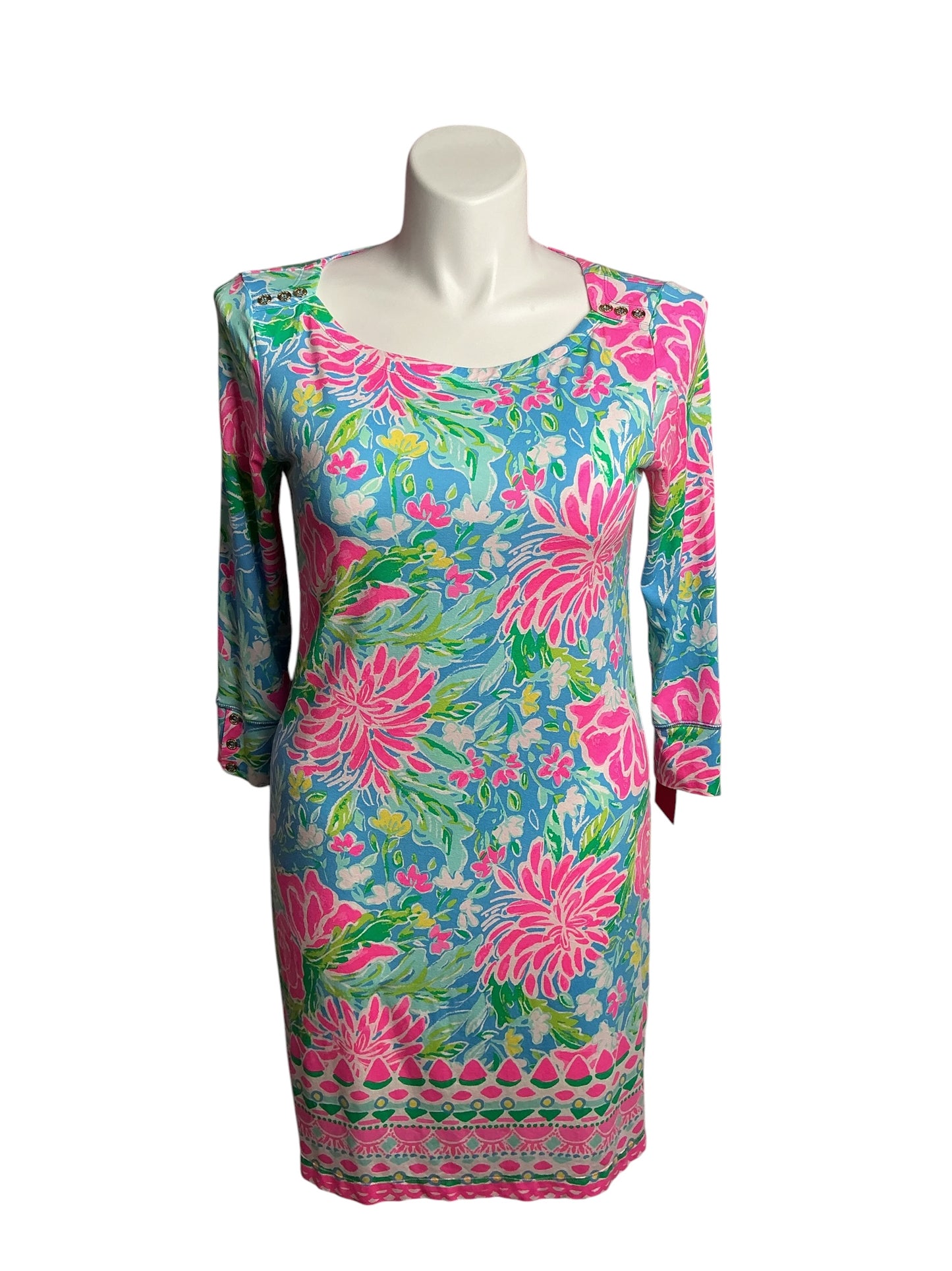 Lilly Pulitzer- Sophie Dress Zanzibar Blue Bunny Business Size L