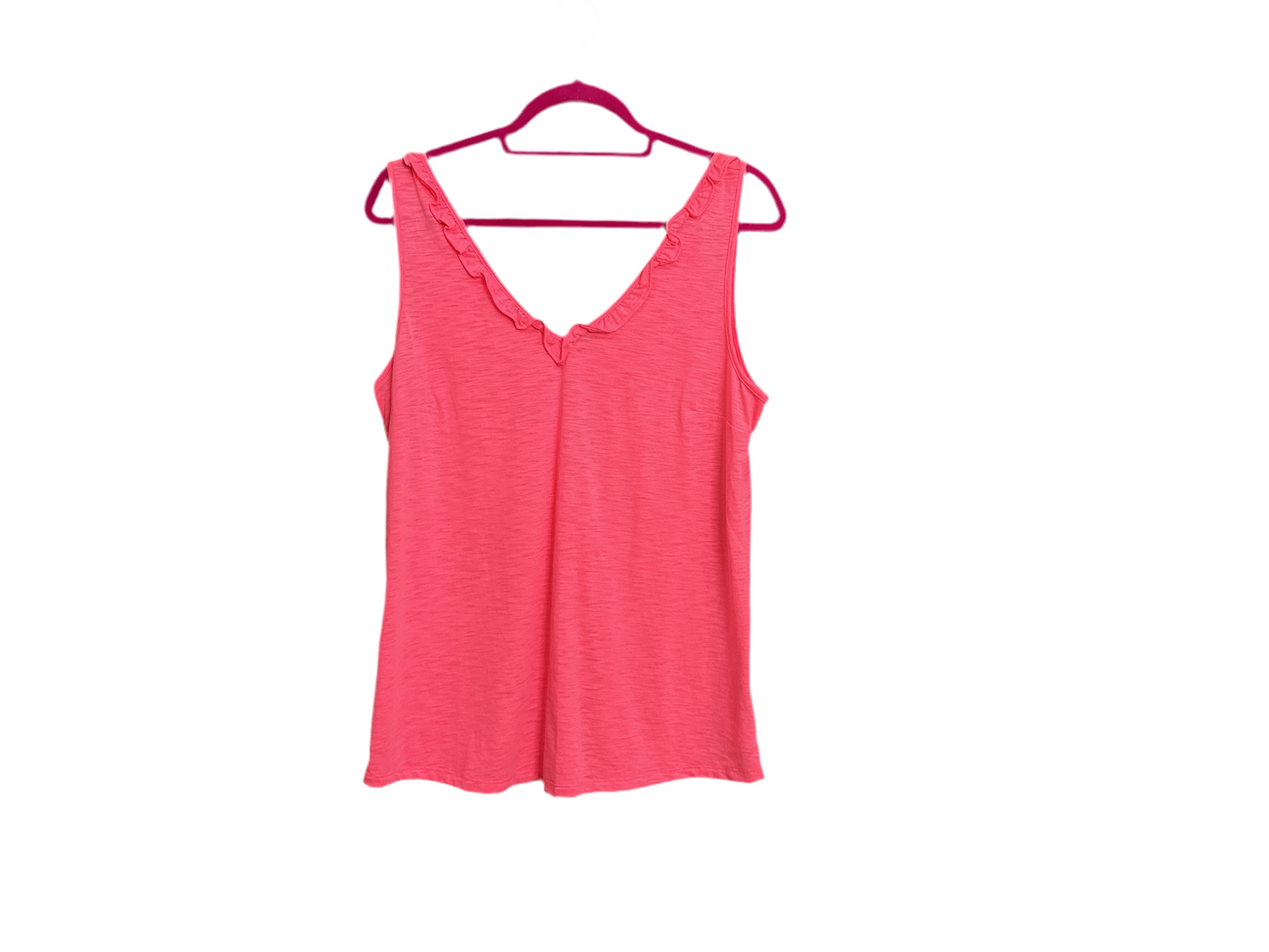 Lilly Pulitzer GiGi Ruffle Top, Sunrise Coral Size Lilly Pulitzer