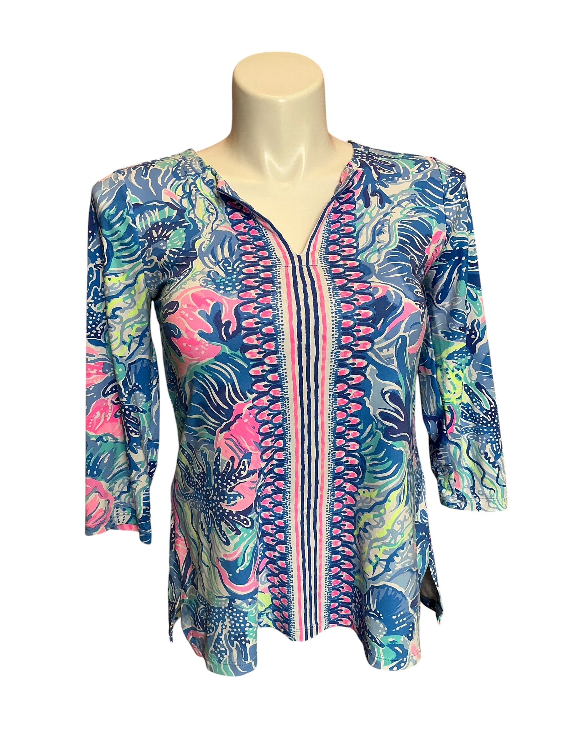 Lilly Pulitzer UPF 50+ Karina Tunic Shade Seekers - Size M