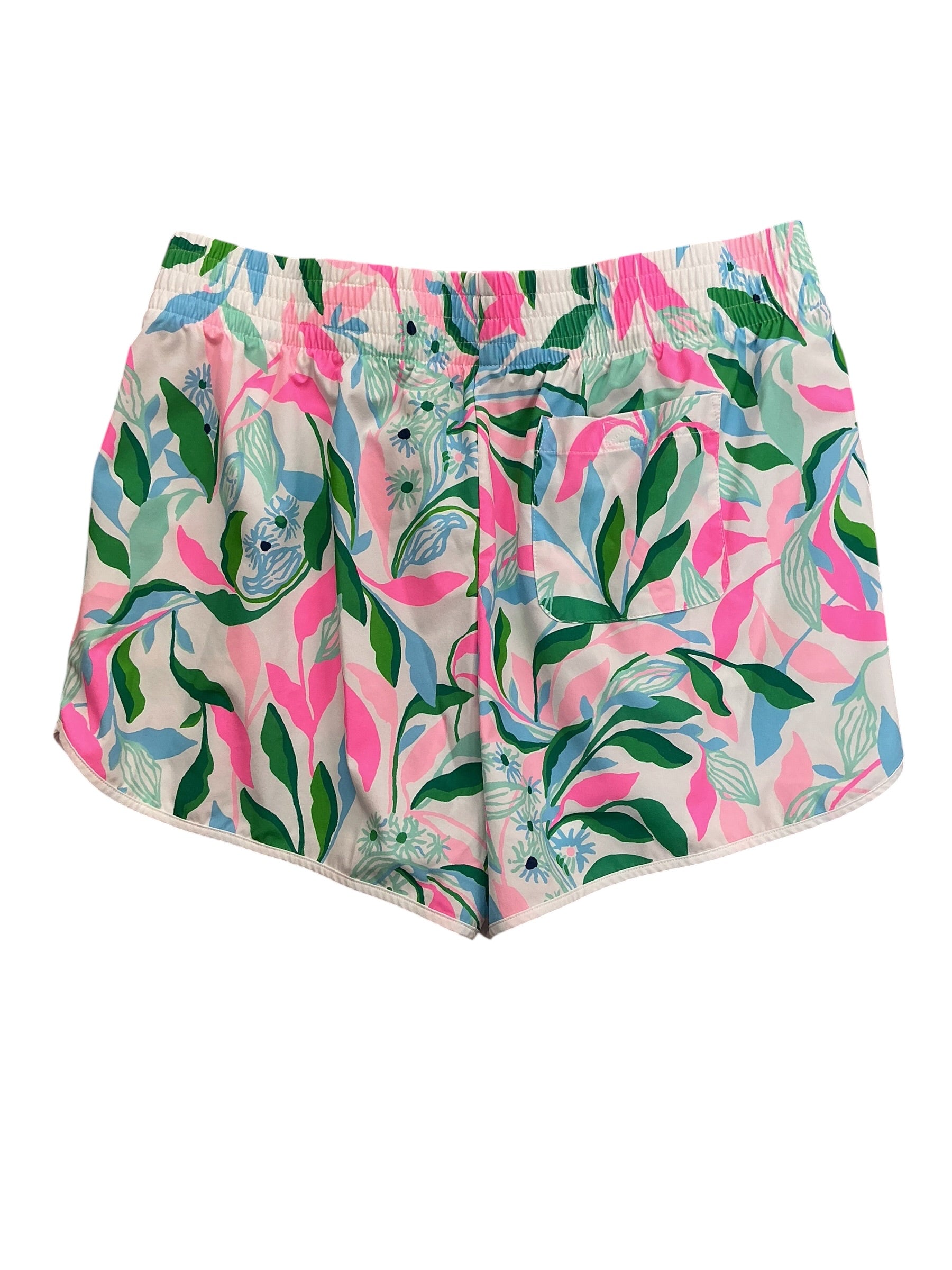 Lilly Pulitzer Luxletic Backcourt Shorts Resort White Ship To Shore - Size M