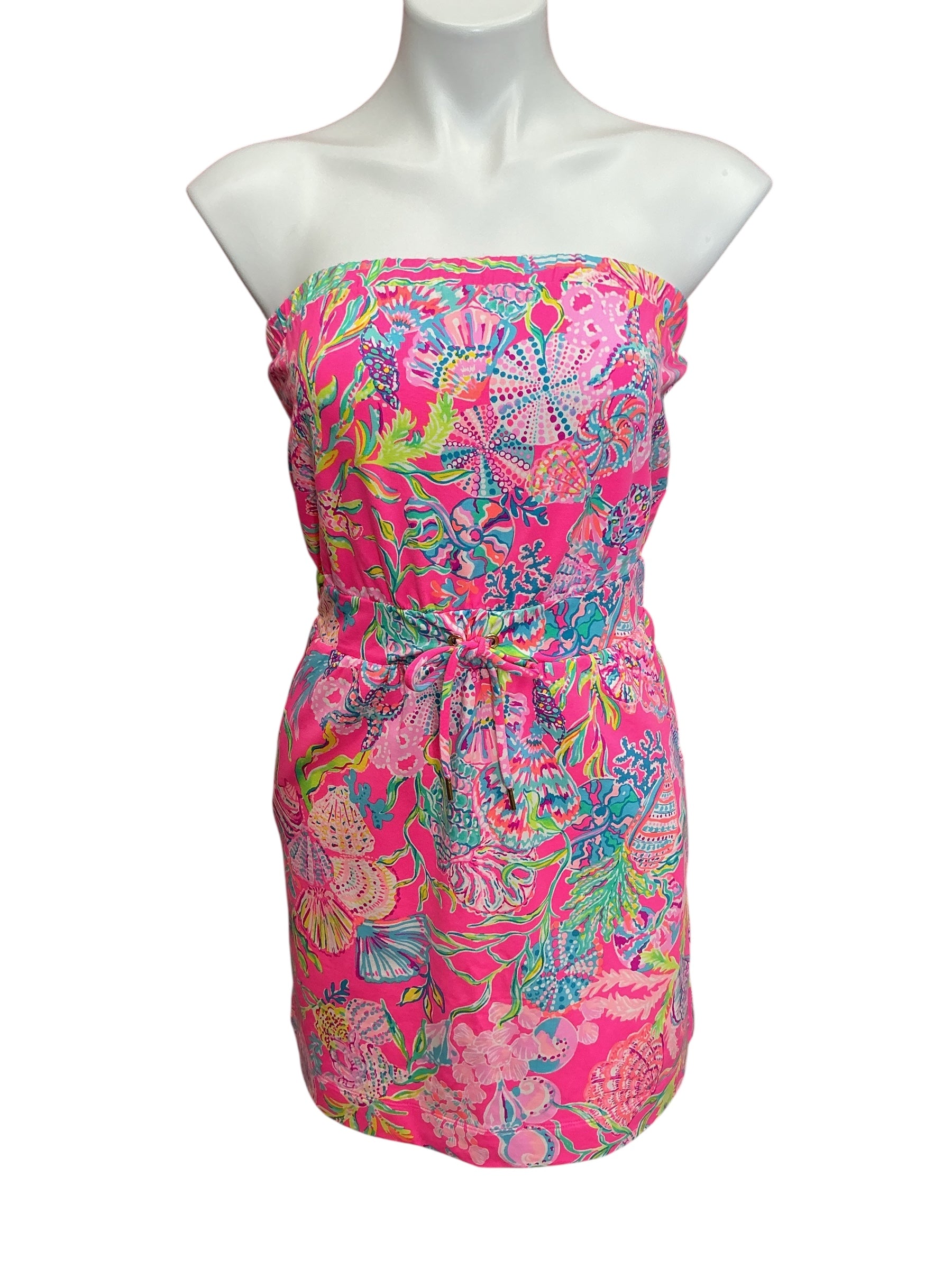 Lilly Pulitzer Larch Coverup Pink Isle Shell Me Something Good - Size XS