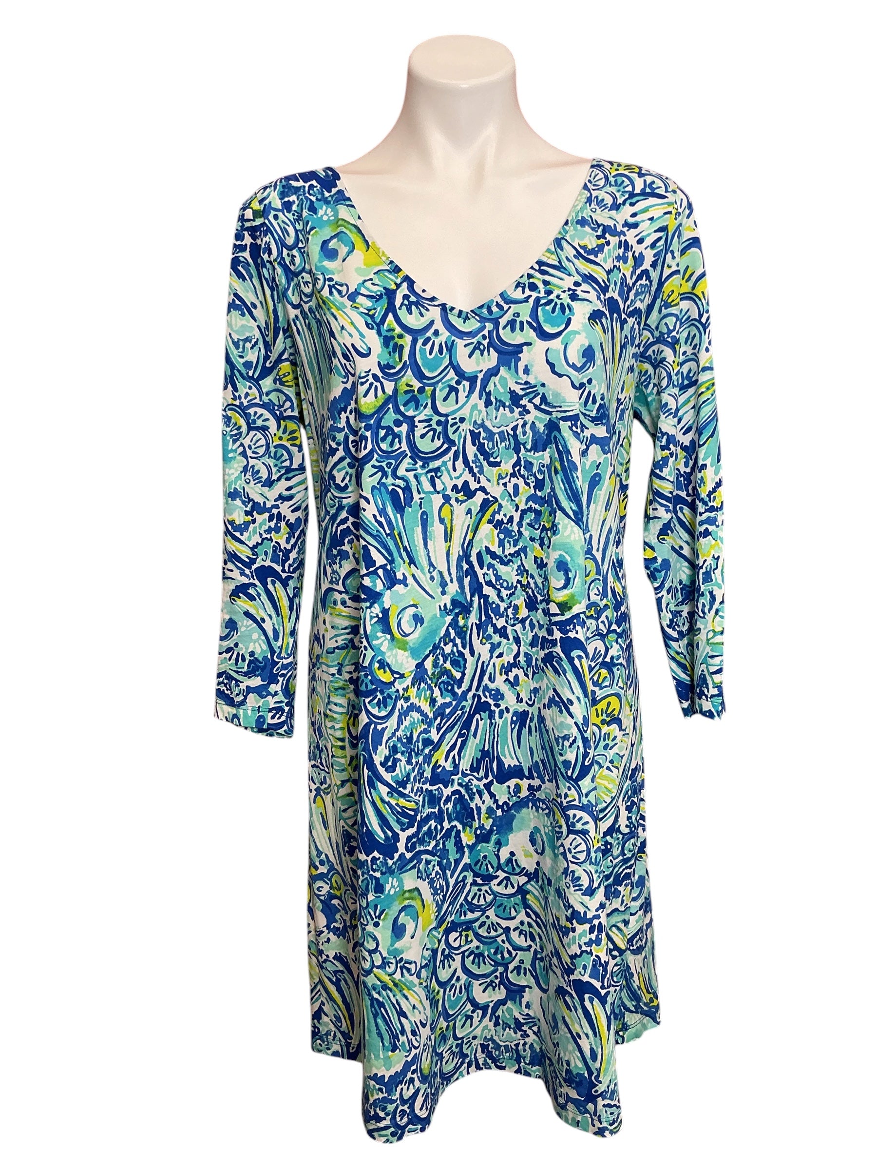 Lilly Pulitzer Erin Dress Blue Crush After Party - Size L