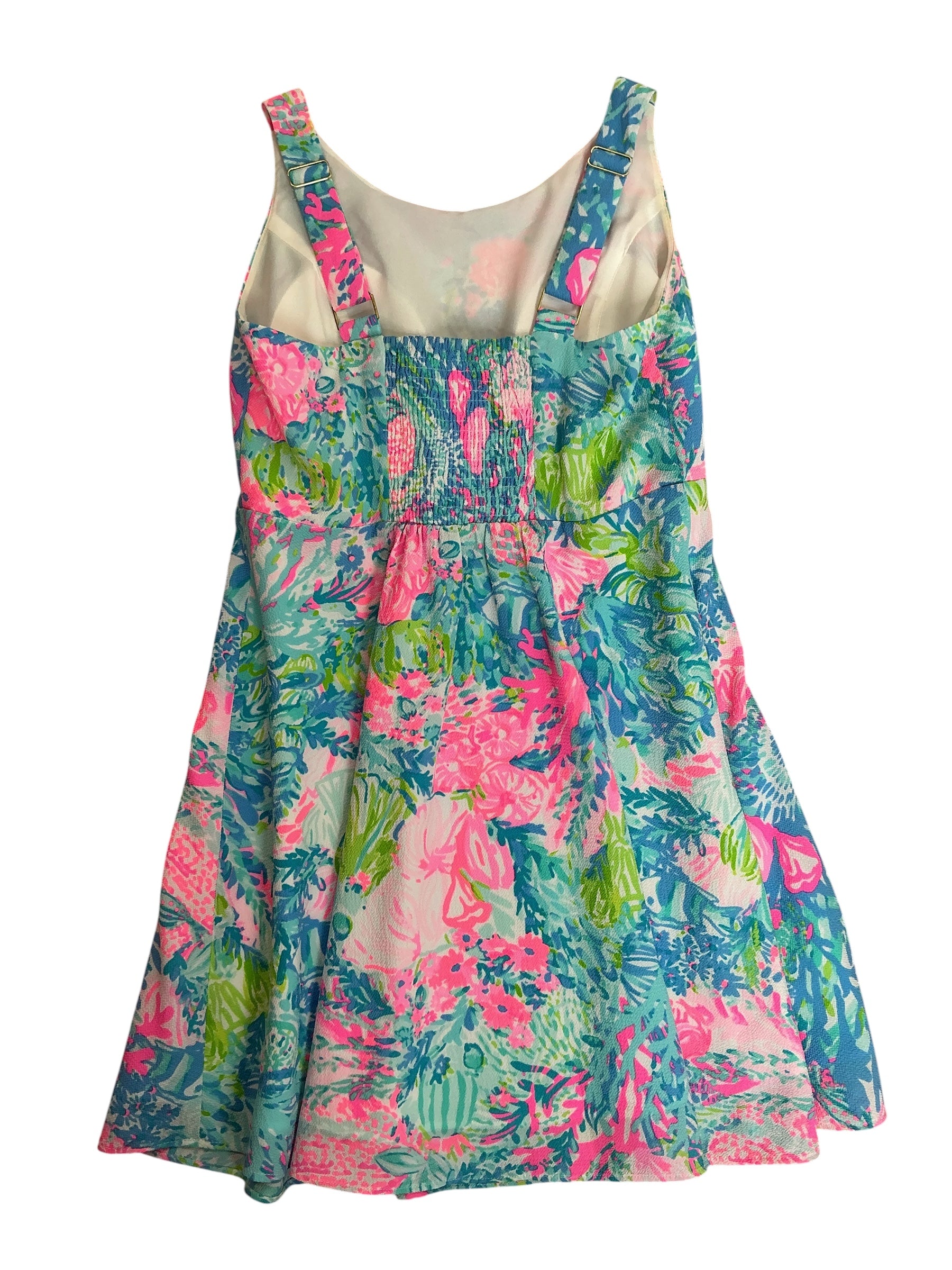 Lilly Pulitzer Girls Kids Daffodil Skater Dress Fished My Wish - Size 12