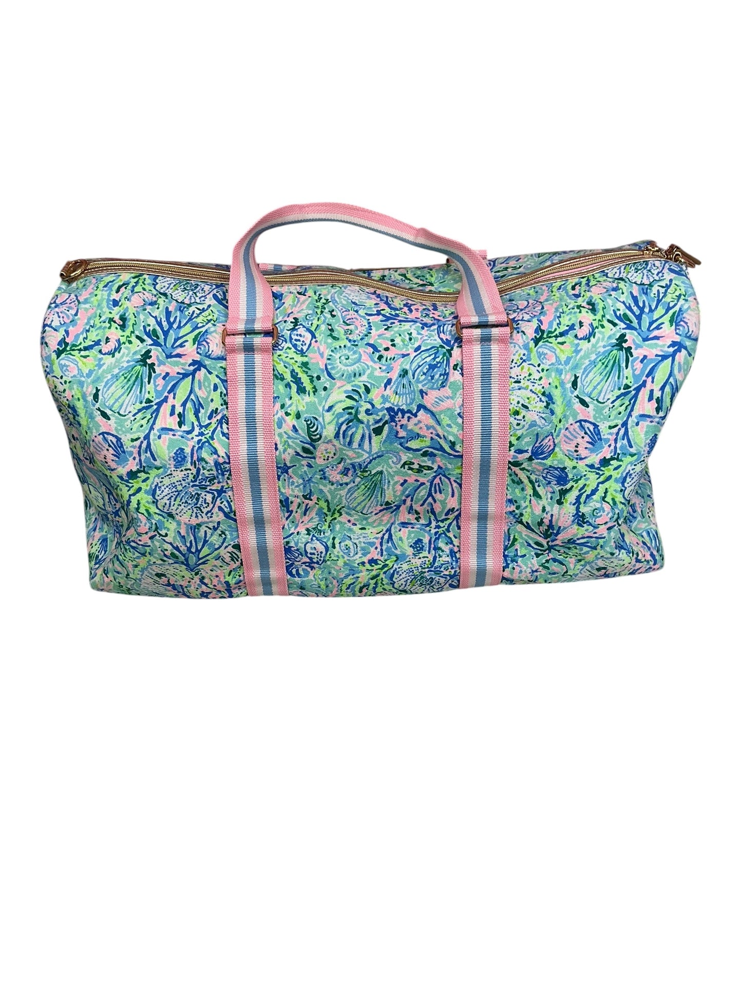 Lilly Pulitzer Lightweight Weekender Bag Surf Blue Soleil It On Me