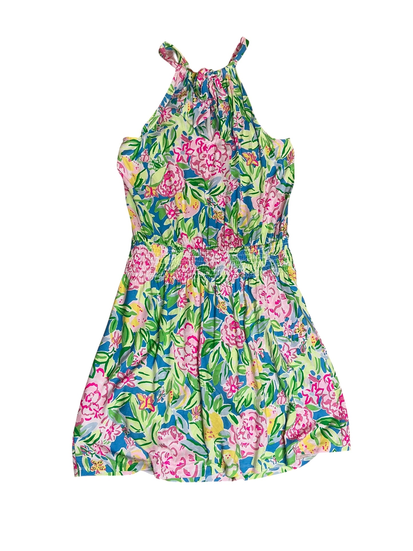 Lilly Pulitzer Shirelle Skirted Romper Multi Grove Garden - Size L