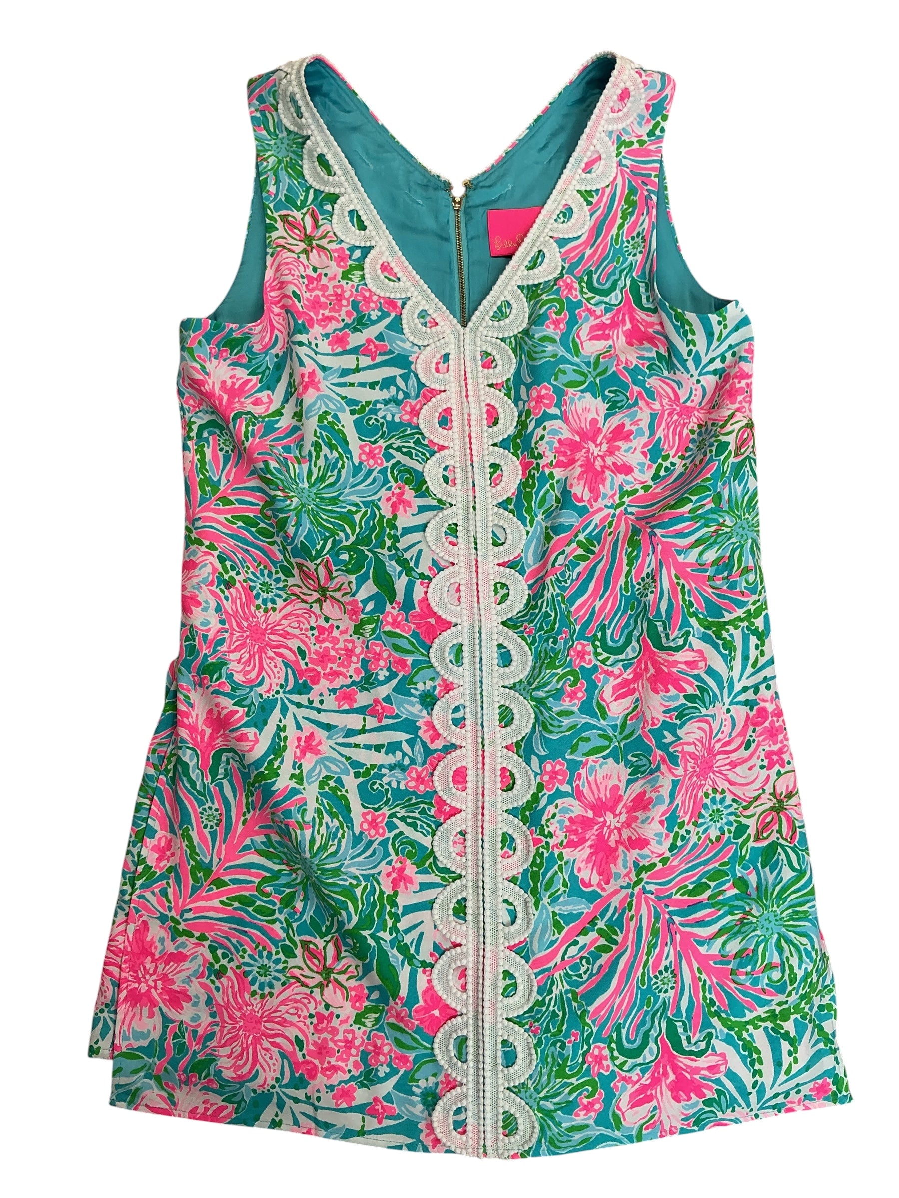 Lilly Pulitzer NWT Ronnie V Neck Romper Amalfi Blue Leaf It Wild - Size 14