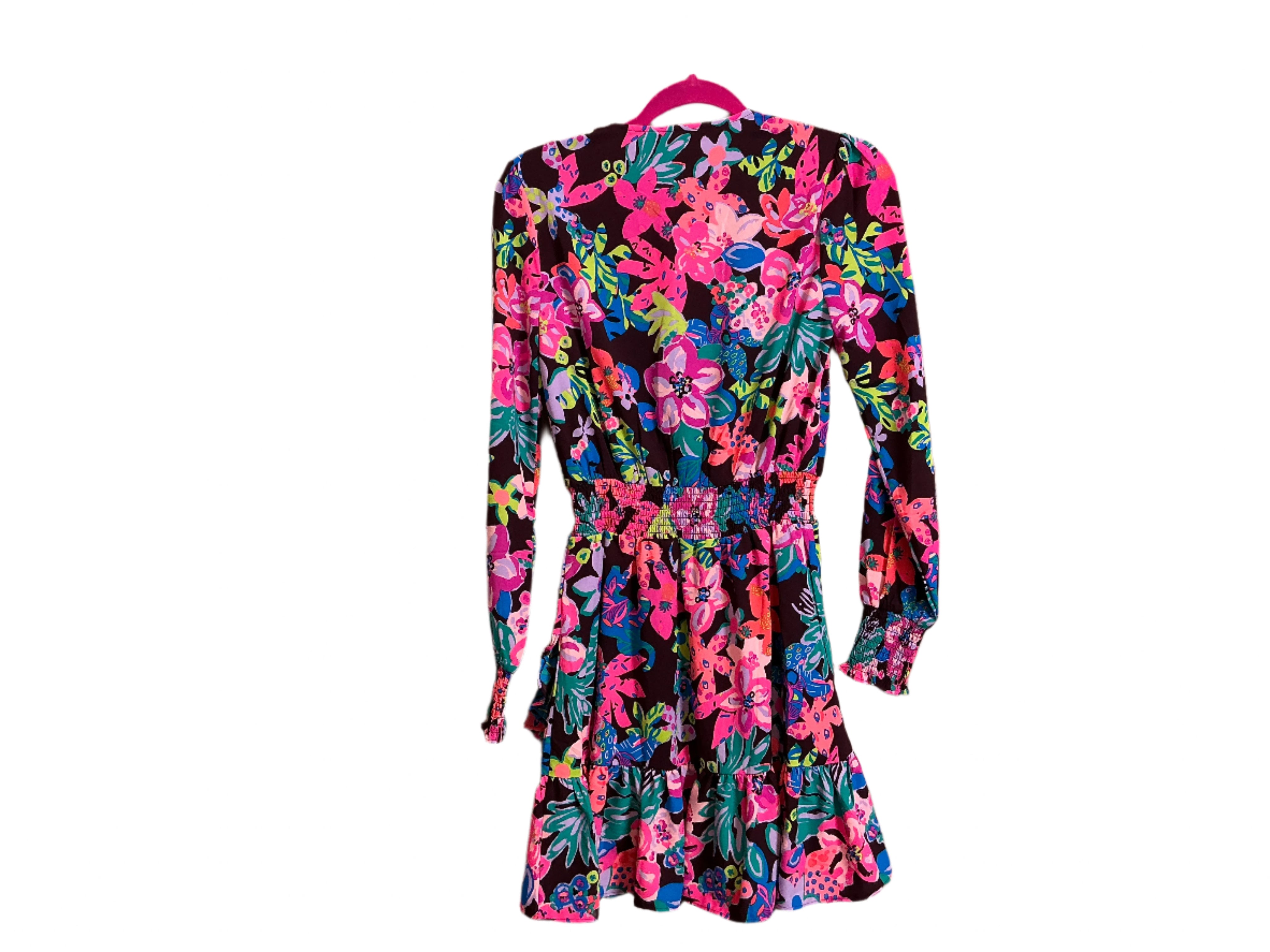 Lily Pulitzer Cristiana Smacked Long Sleeve Dress - Size 0