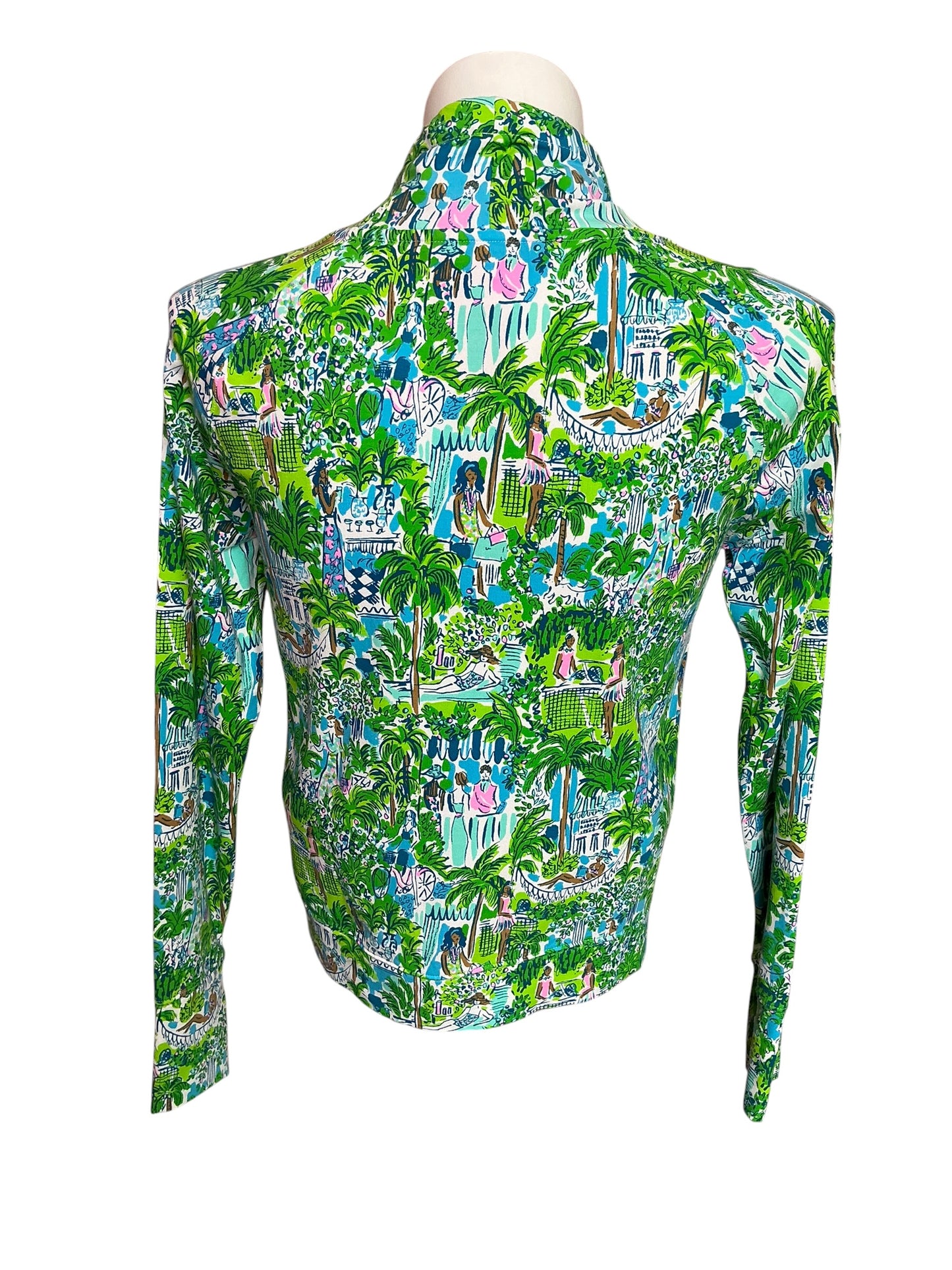 Lilly Pulitzer Jax Popover Sweatshirt Lilly on Holiday - Size XS