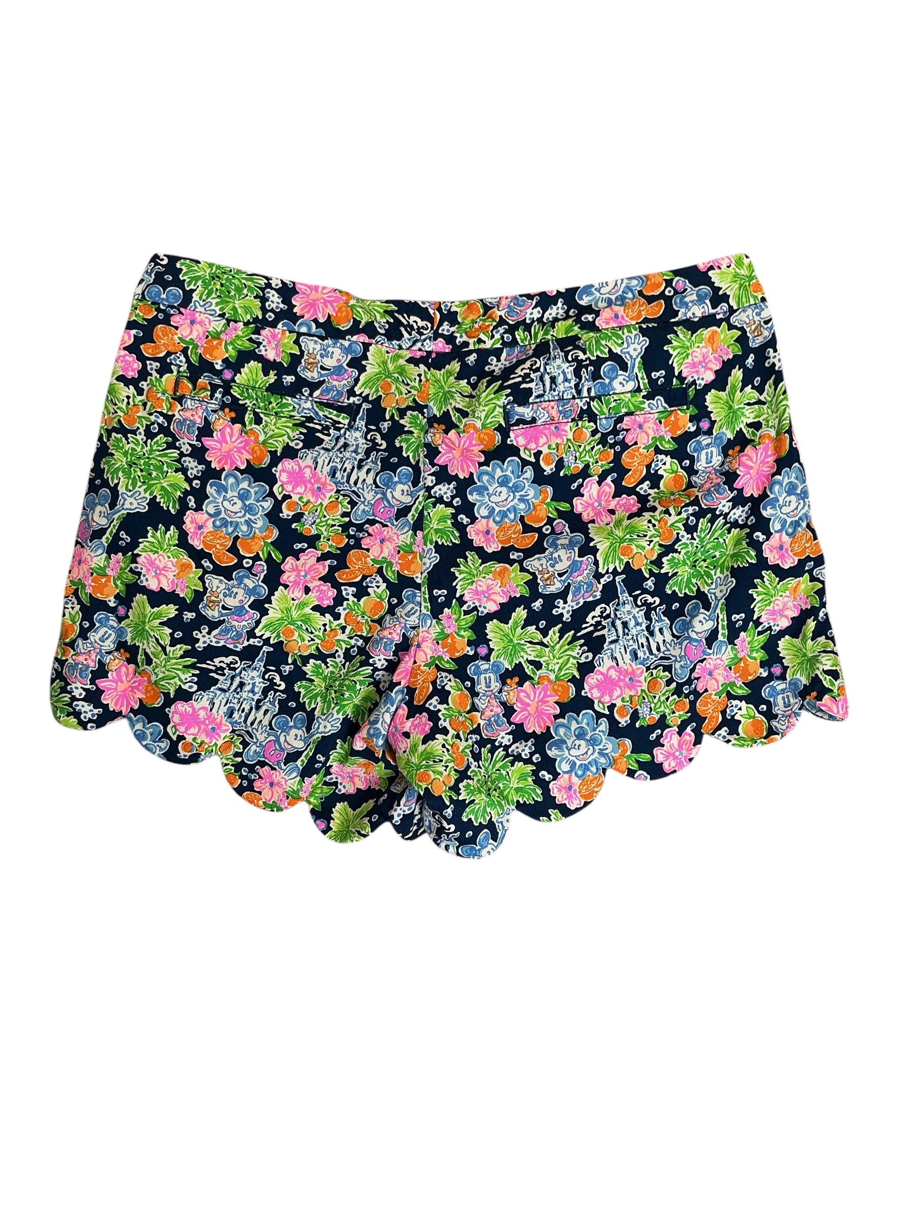 Lilly Pulitzer X Disney Buttercup Shorts Aegean Navy Lilly Loves Disney - Size 12