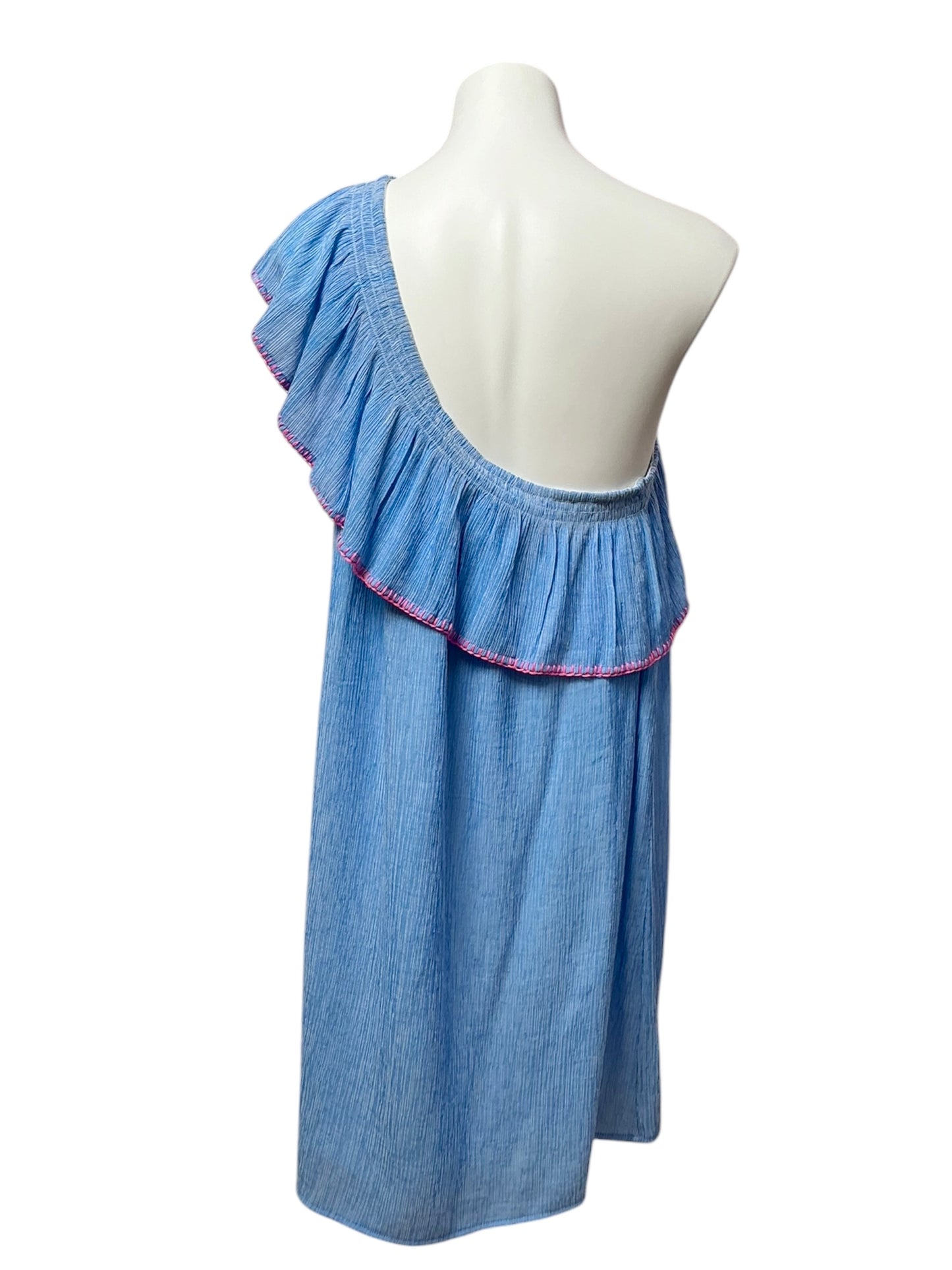 Lilly Pulitzer NWT Emmeline Dress Lapis Blue Summer Seersucker - Size XL