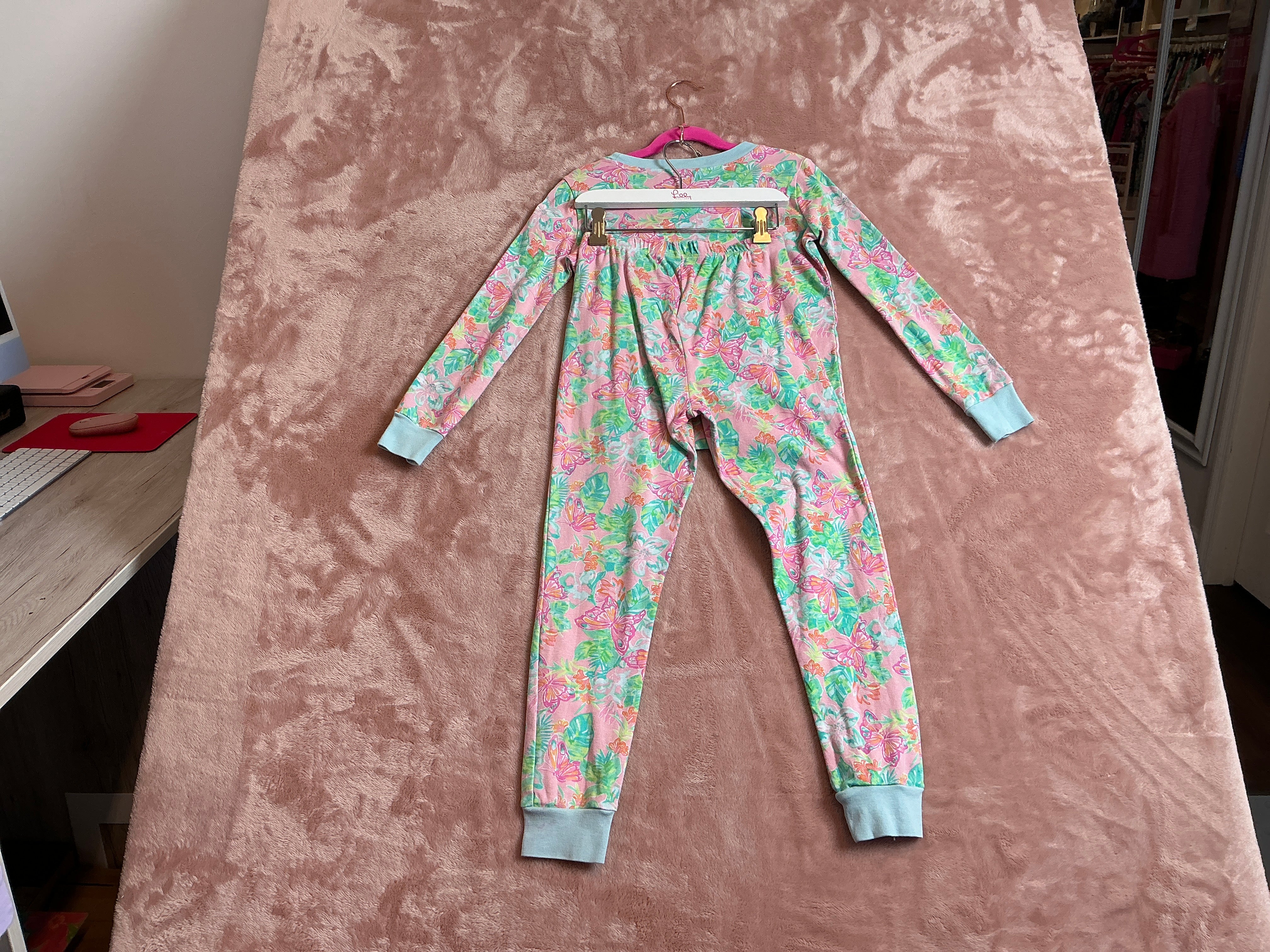 Lilly Pulitzer Pajamas 2 PC Kids Set - Size 8