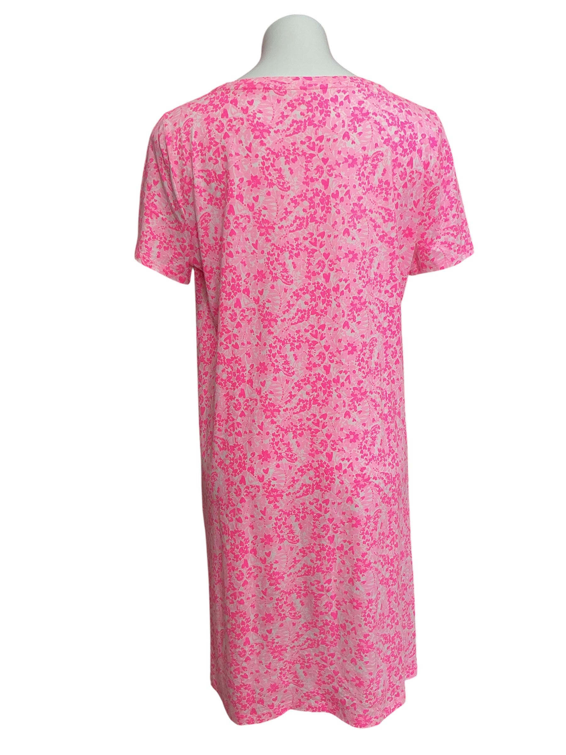 Lilly Pulitzer Cody Short Sleeve Dress Pink Shandy Invest A Gator - Size L