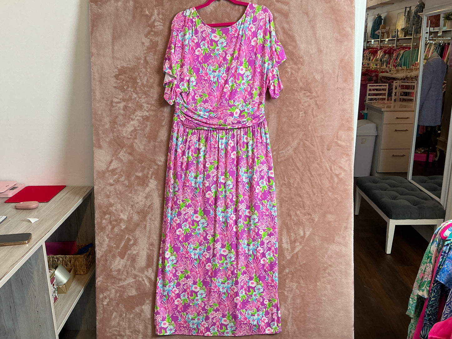 Lilly Pulitzer NWT - Anchorage Midi Dress - Moms The Word - Size XL