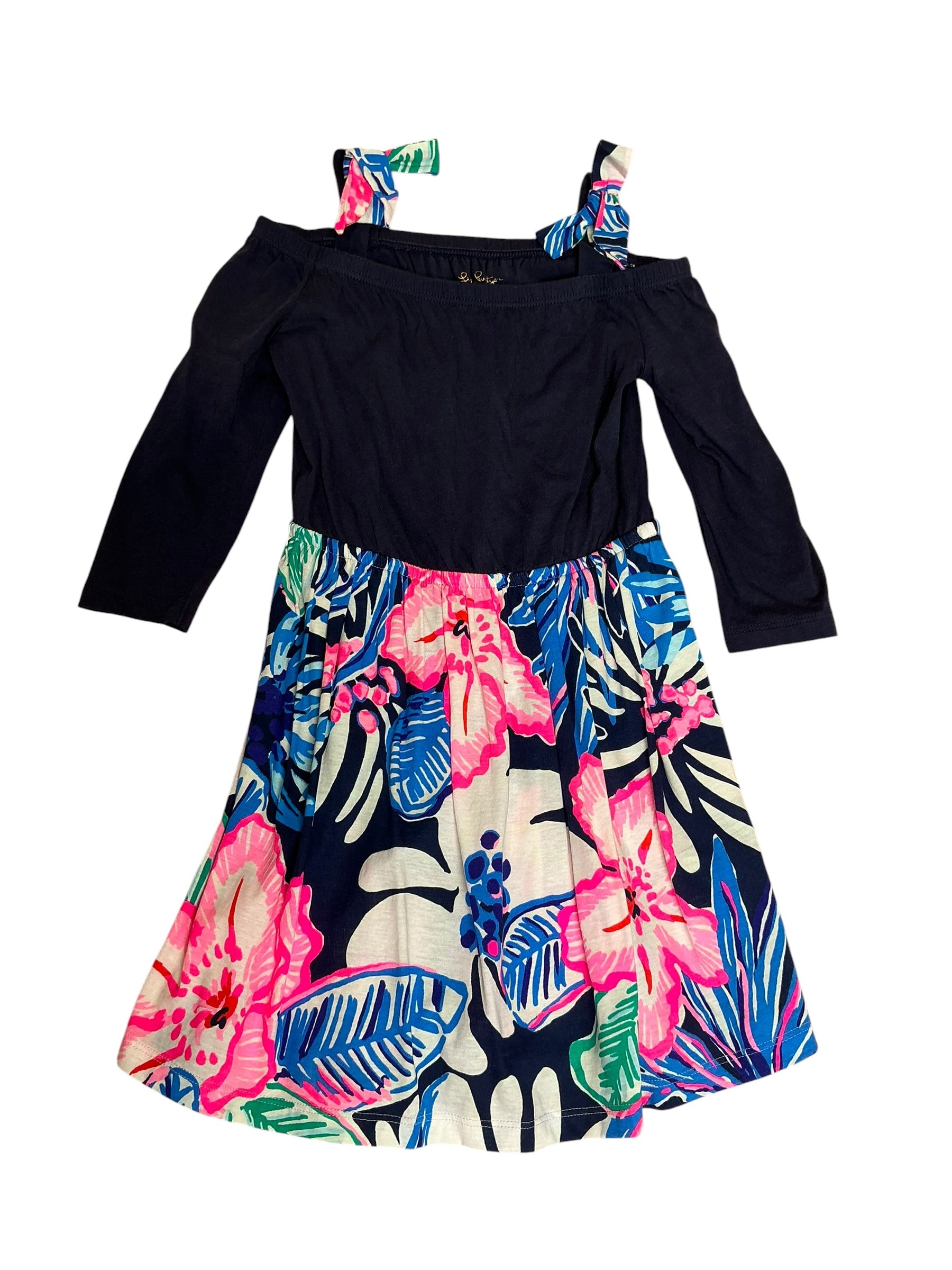 Lilly Pulitzer Girls Hazel Dress Fantasy Garden - Size S