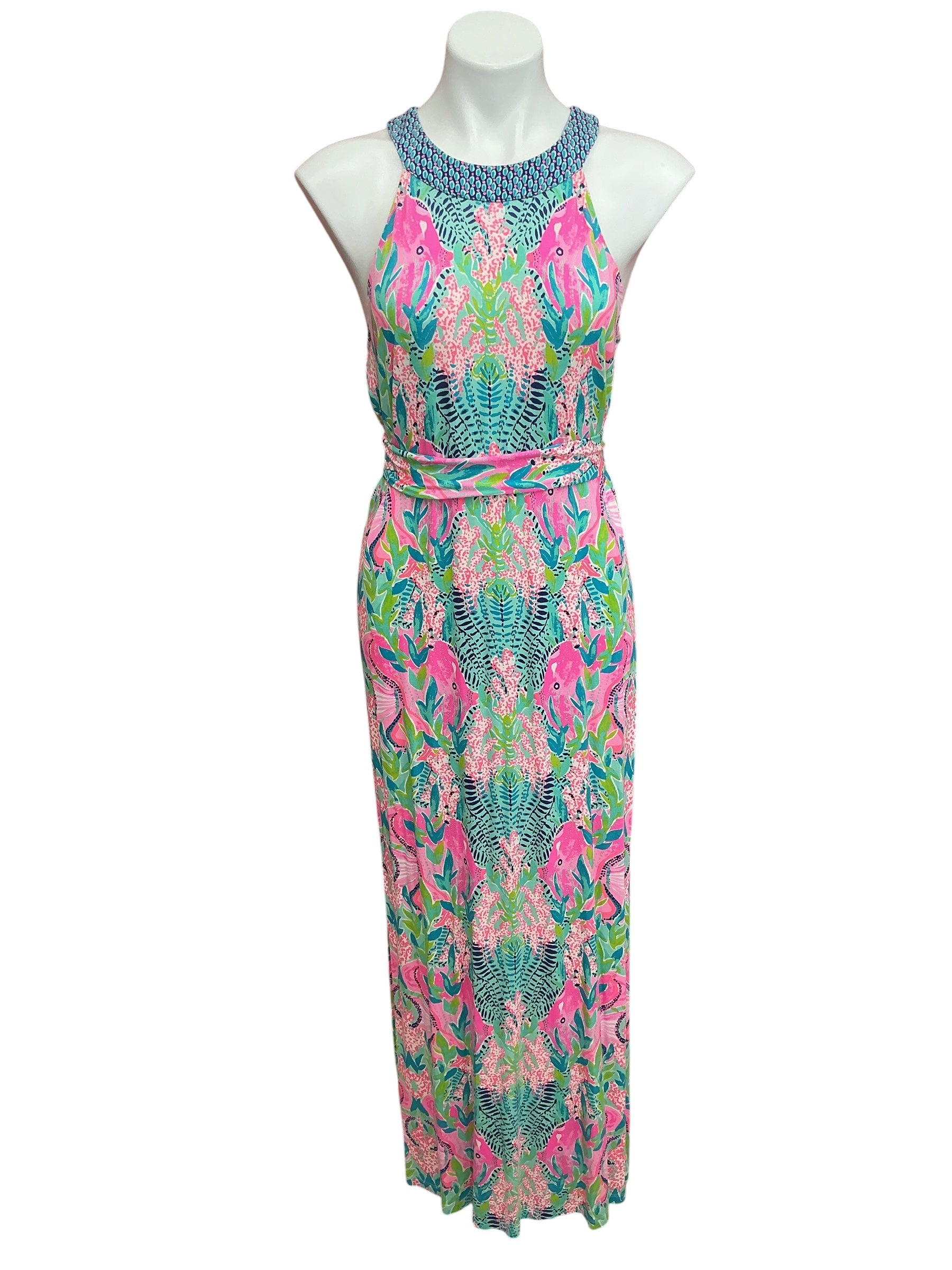 Lilly Pulitzer Monterey Maxi Dress Multi Reeflections - Size M