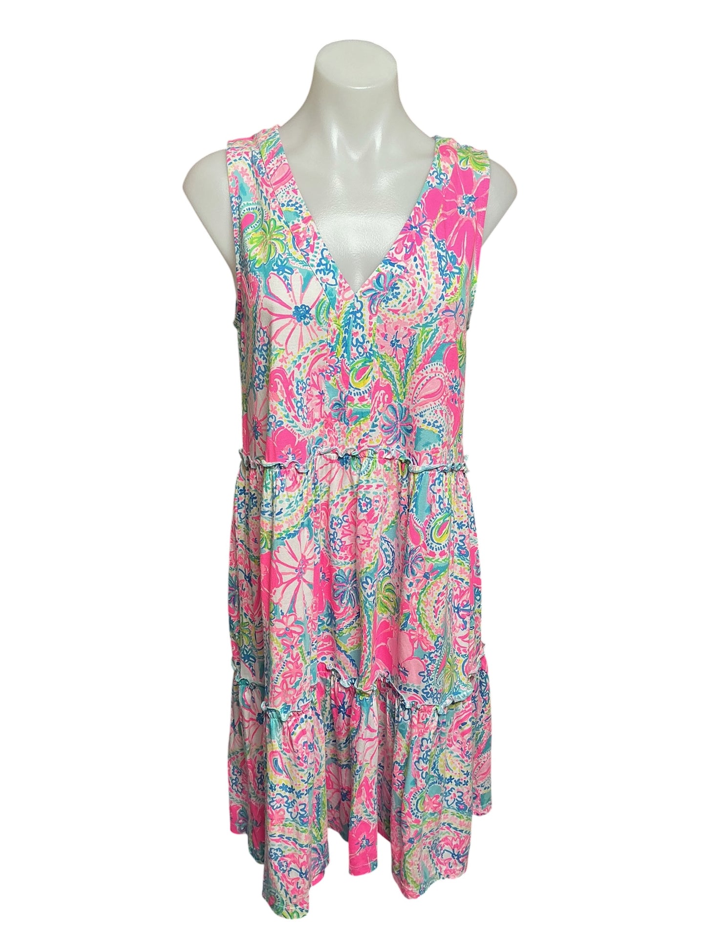 Lilly Pulitzer Lorina Swing Dress Flock Full of Fun - Size S