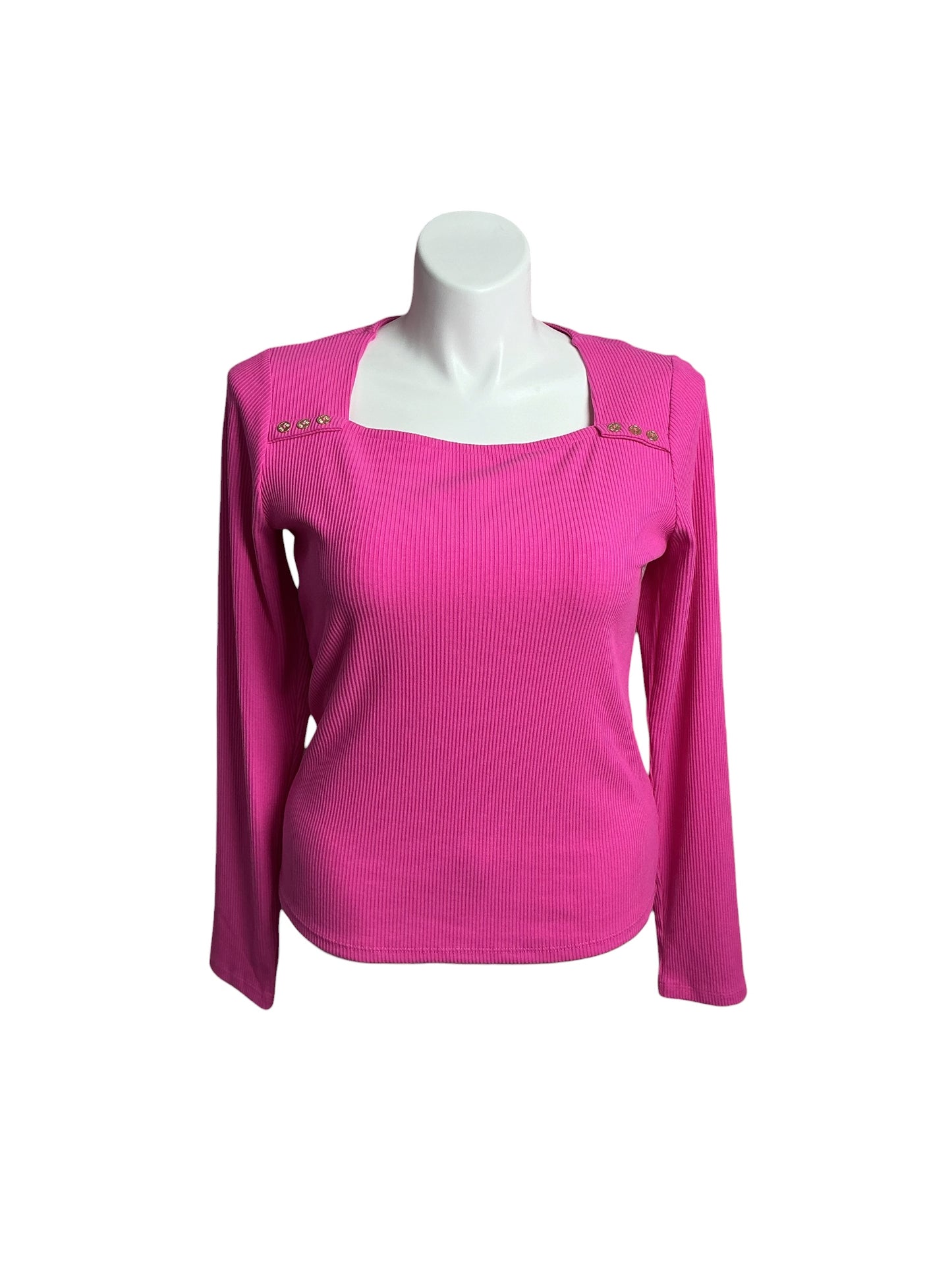 Lilly Pulitzer- NWT Beaty Long Sleeve Knit Top Parigi Pink Size XL