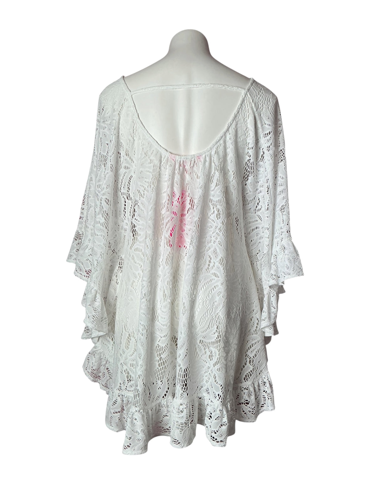 Lilly Pulitzer NWT Atley Coverup Resort White Paradise Found Lace - Size L/XL