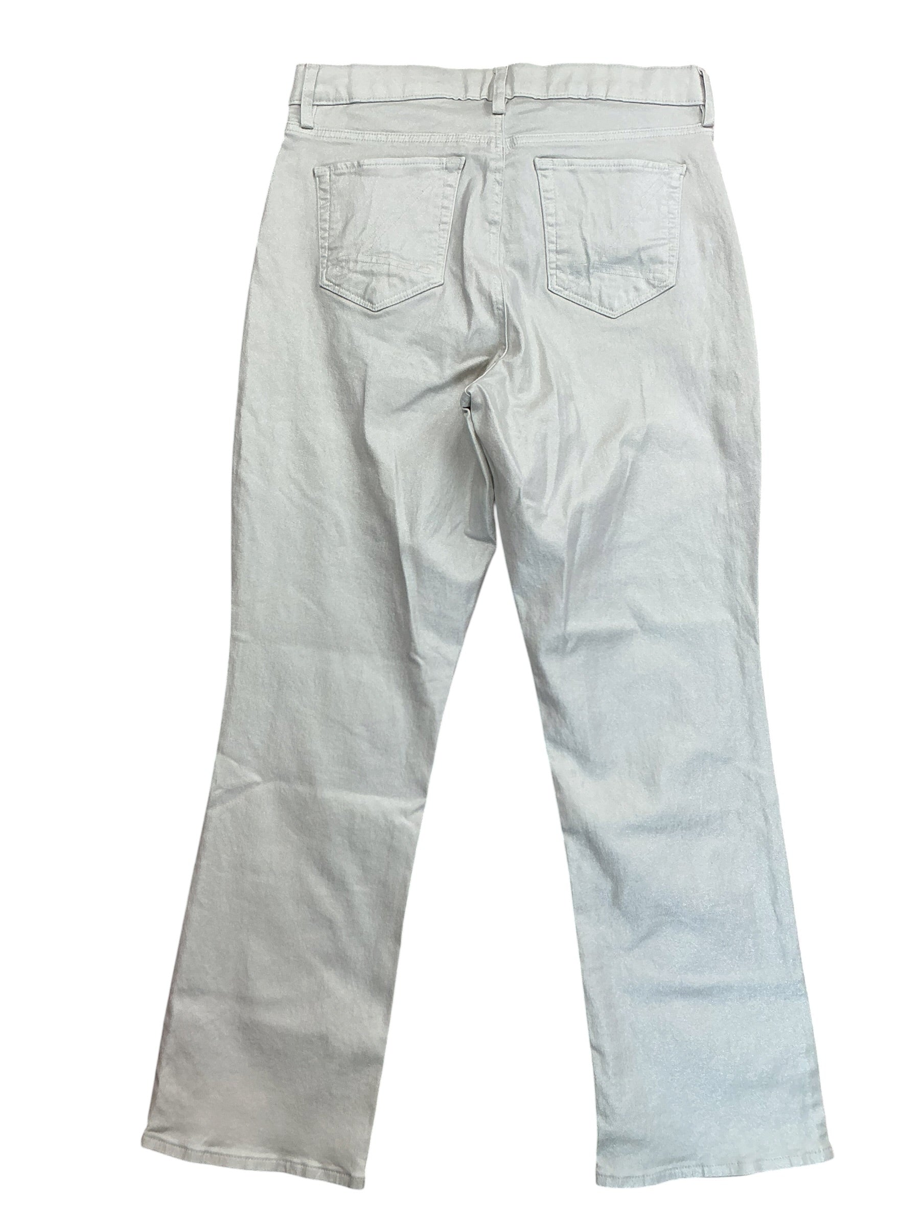 Lilly Pulitzer NWT Liza Shimmer Crop Flare Pants Coconut Metallic - Size 8