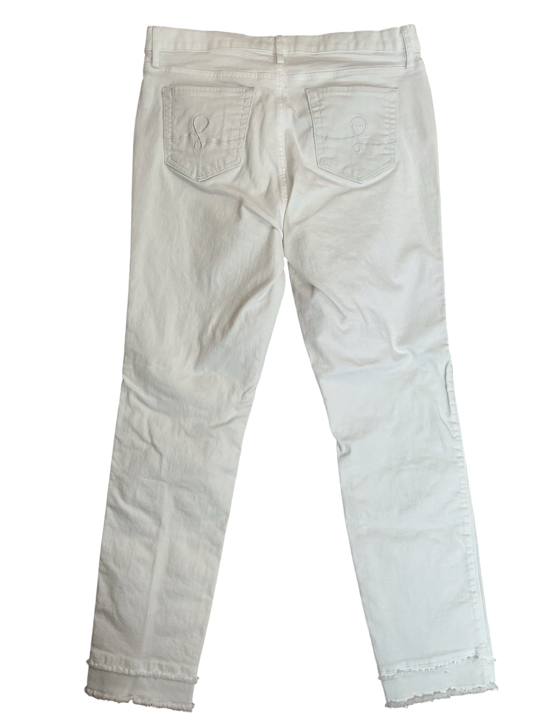 Lilly Pulitzer South Ocean Slim Crop Jeans Resort White - Size 12