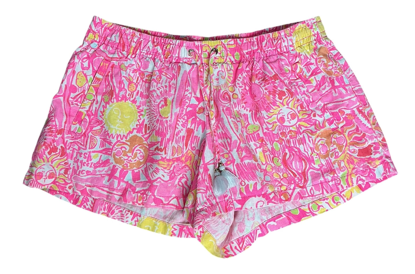 Lilly Pulitzer Katia Shorts Pink Pout More Kinis In The Keys - Size L