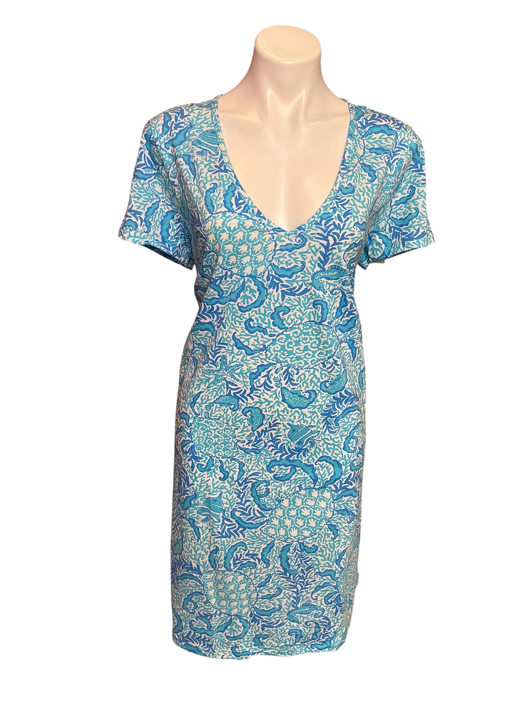Lilly Pulitzer NWT Etta Short Sleeve Dress Resort White Goombay Grooves - Size XL