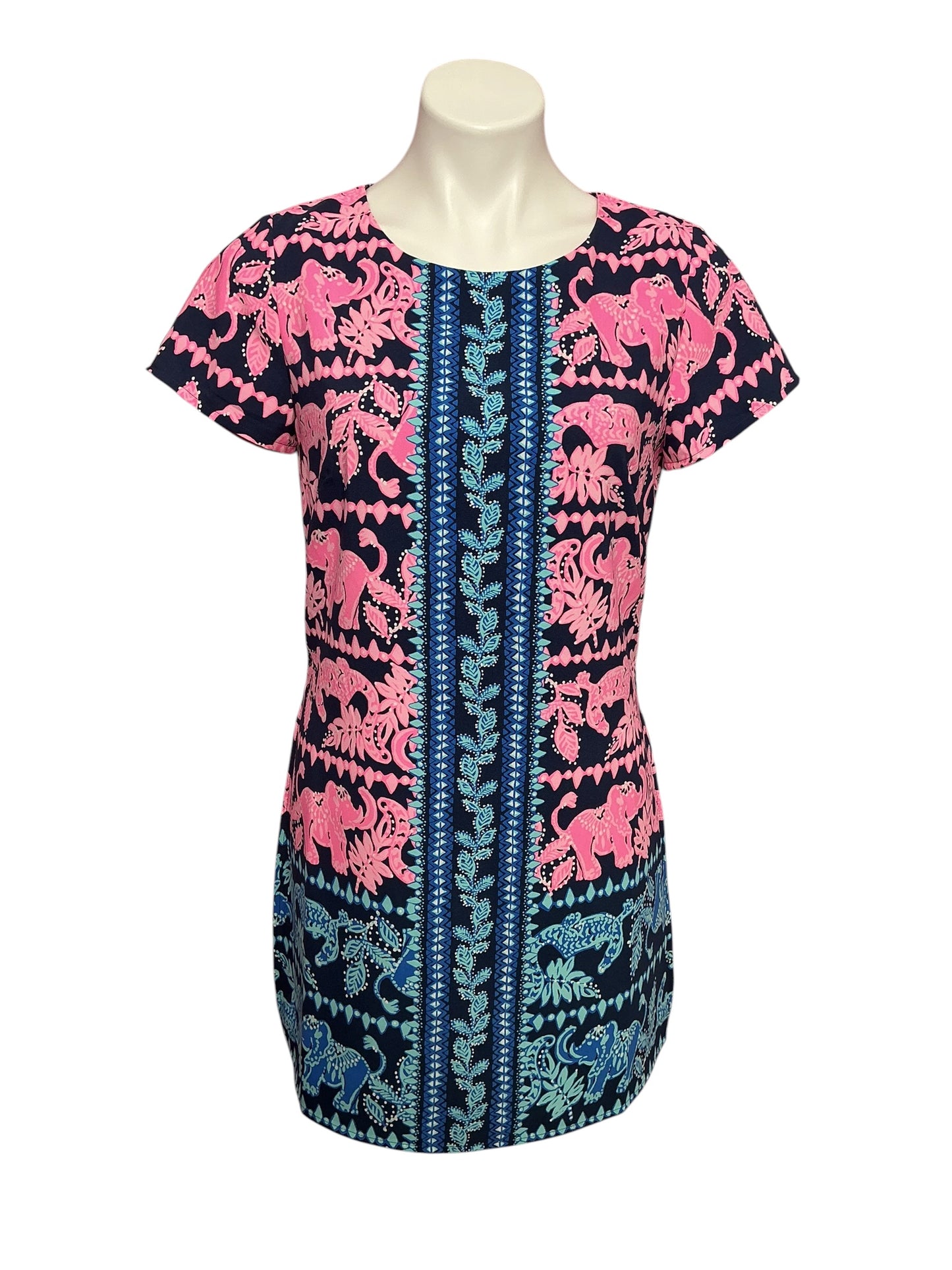 Lilly Pulitzer Blanca Stretch Romper High Tide Navy Perfect Pair - Size 6