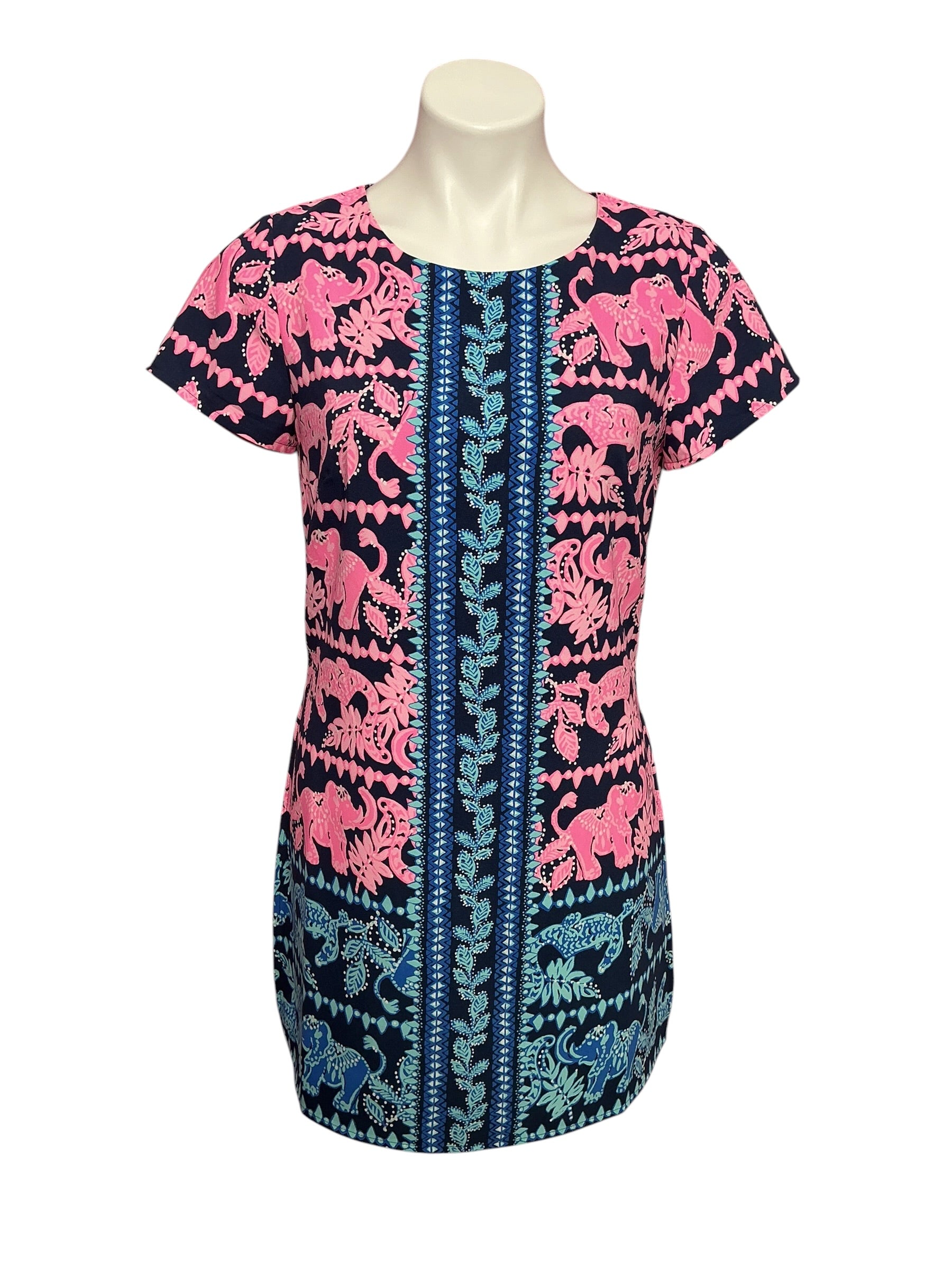 Lilly Pulitzer Blanca Stretch Romper High Tide Navy Perfect Pair - Size 6