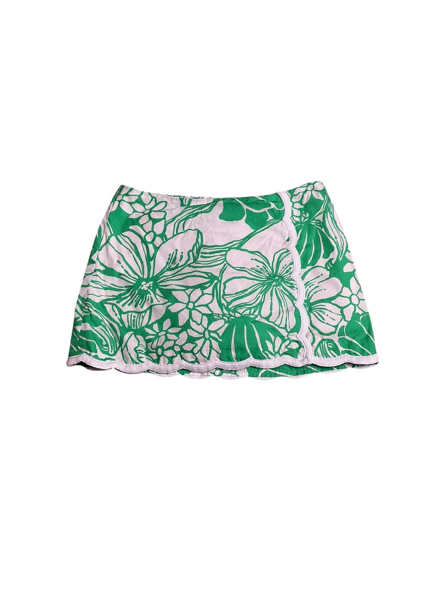 Lilly Pulitzer- Michelina Mini Skort Spearmint Oversized Kiss My Tulips Size 6