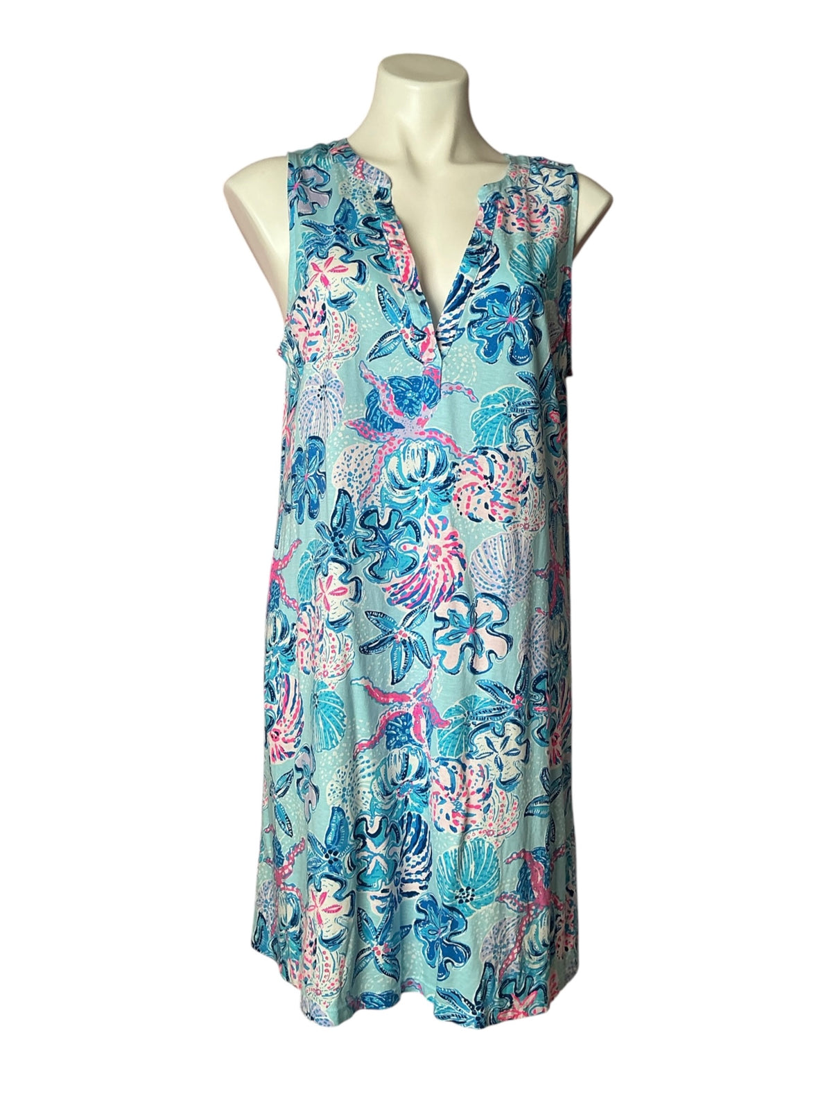 Lilly Pulitzer Dev Dress Bahamas Beachcomber - Size L