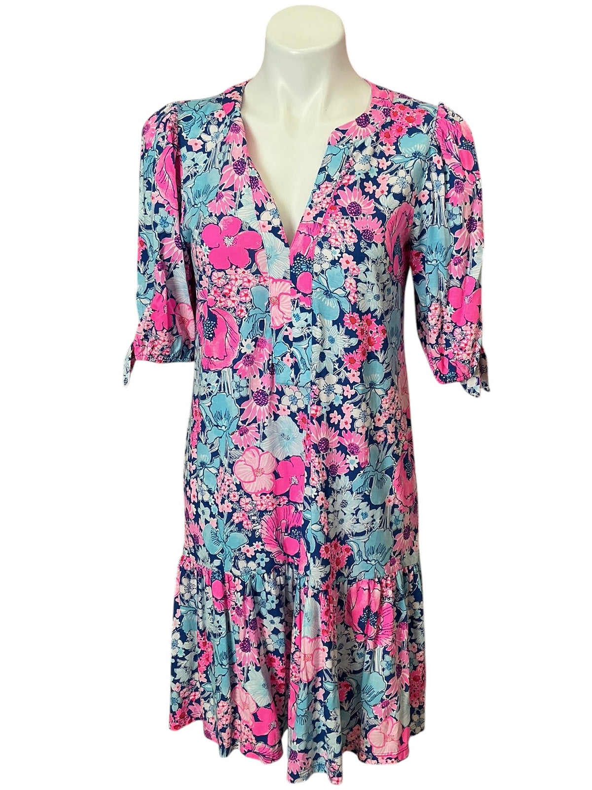 Lilly Pulitzer Shae Dress Starlight Navy In All Her Glory - Size S