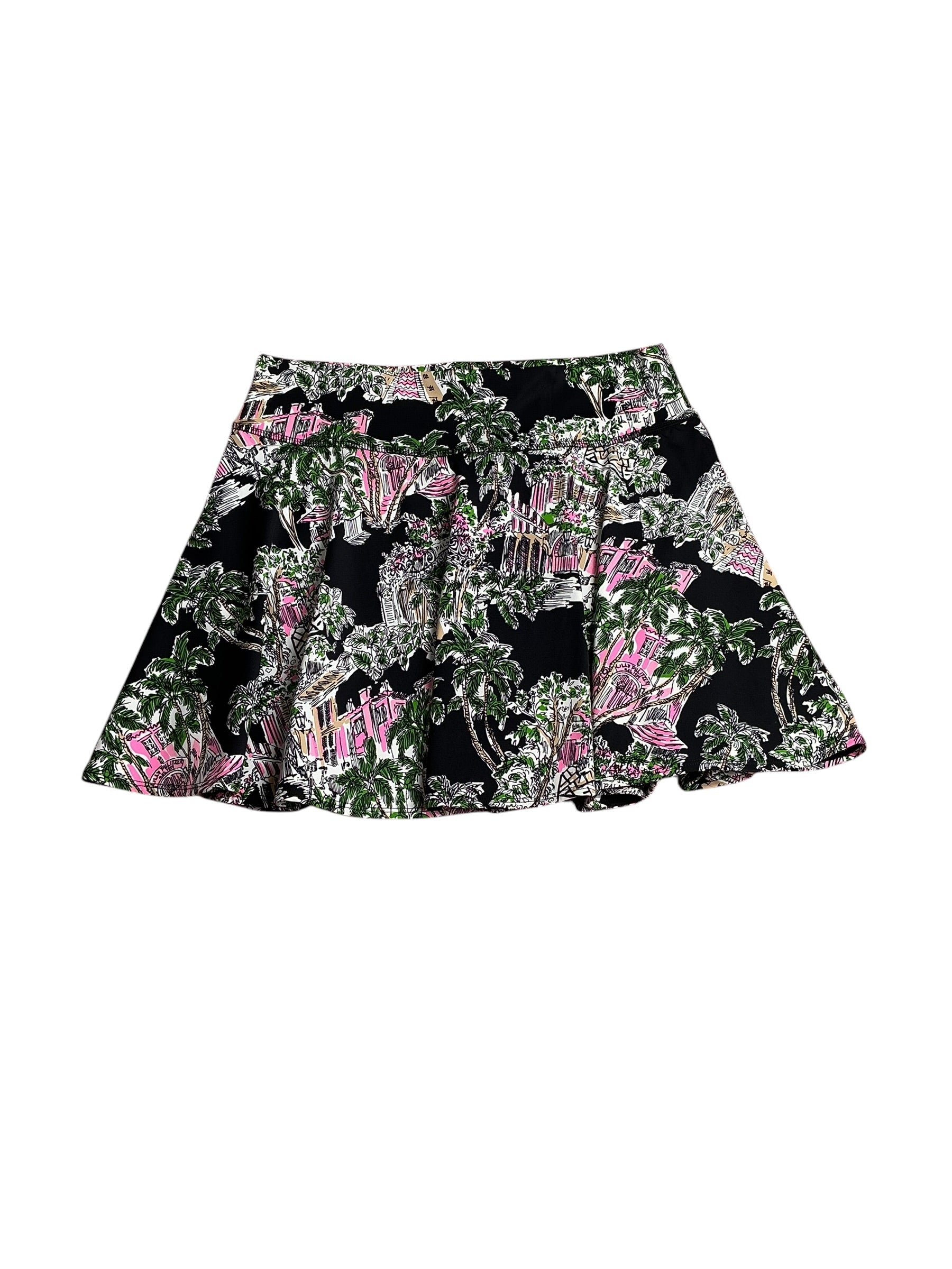 Lilly Pulitzer- NWT Barcelona High Rise Skort Onyx PB Anniversary Toile Size L