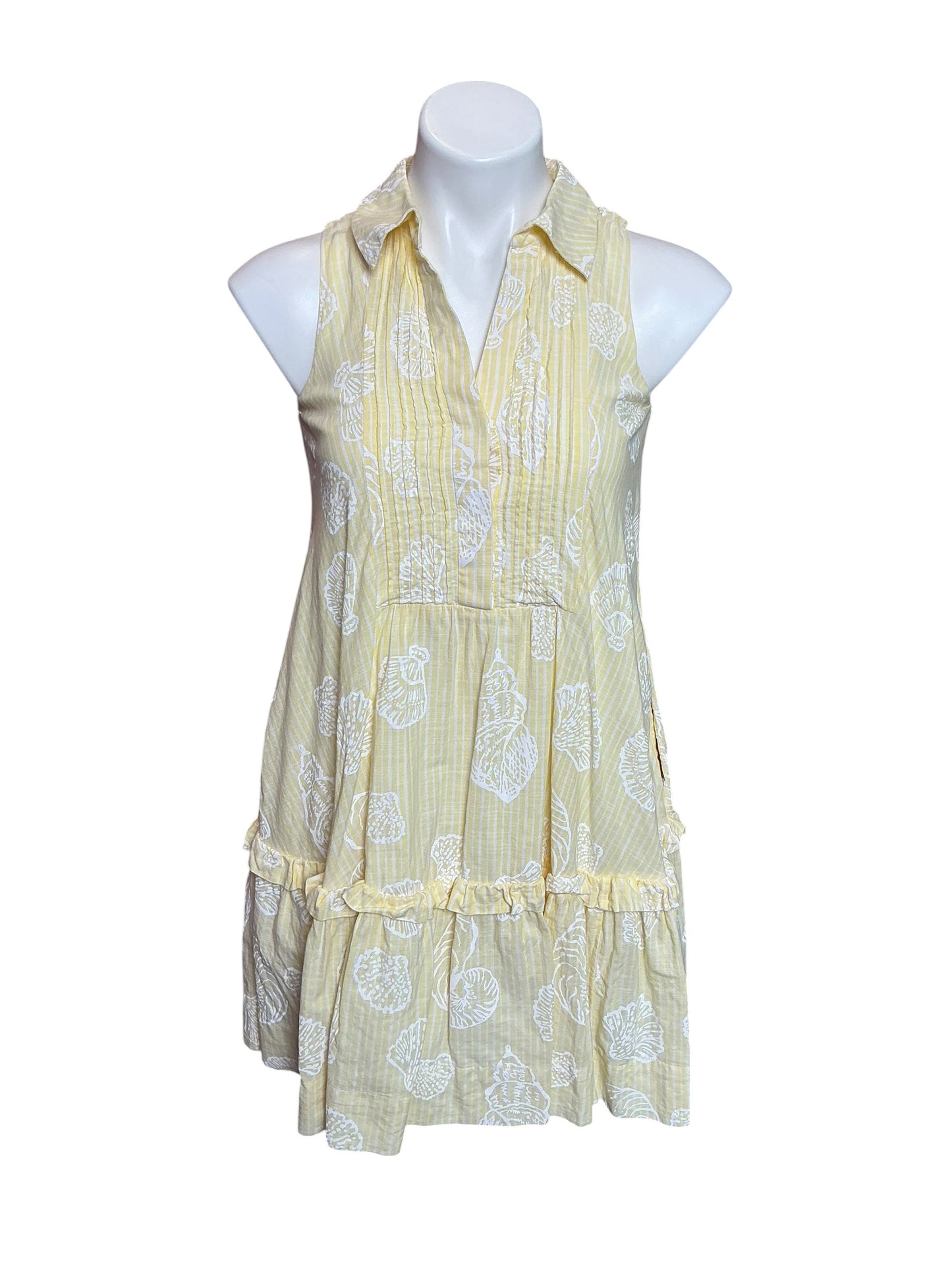 Lilly Pulitzer Caylinn Sleeveless Popover Dress Honeycomb Pigment Printed Secret Stripe - Size XXS