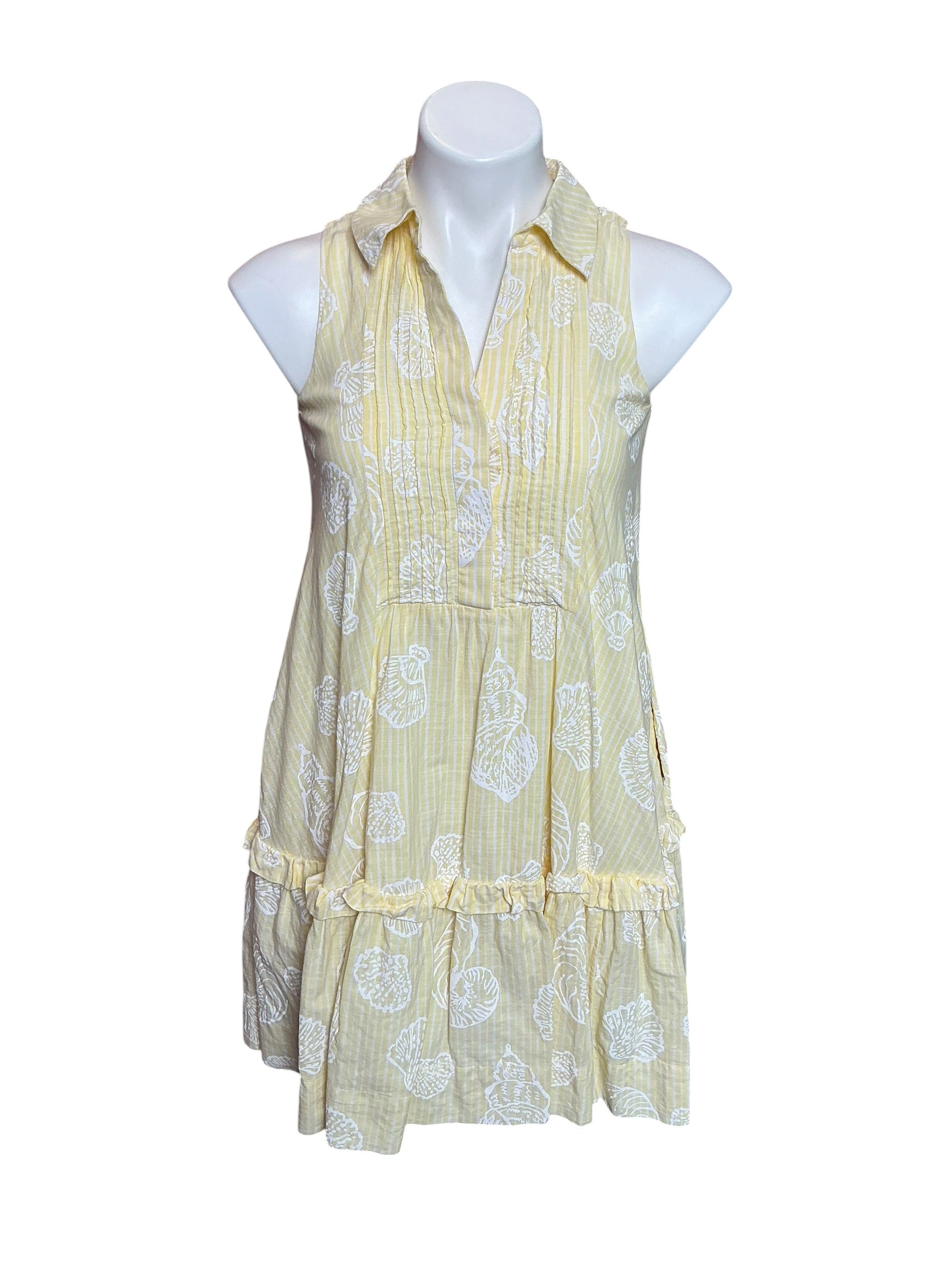 Lilly Pulitzer Caylinn Sleeveless Popover Dress Honeycomb Pigment Printed Secret Stripe - Size XXS