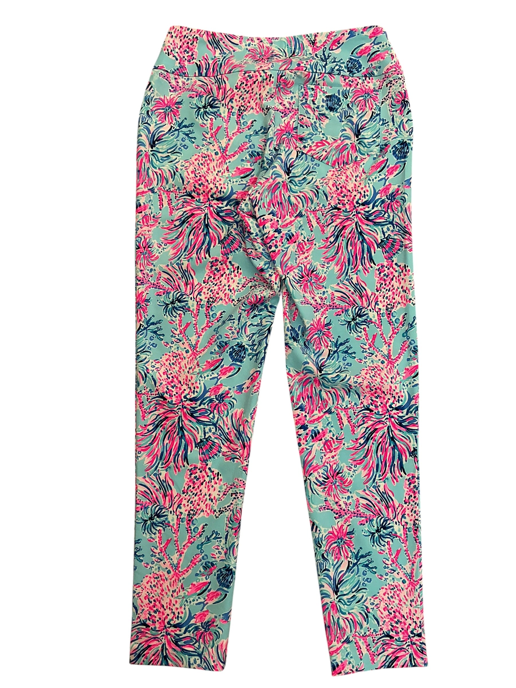 Lilly Pulitzer Luxletic Corso Pants Coral Me Crazy - Size 4