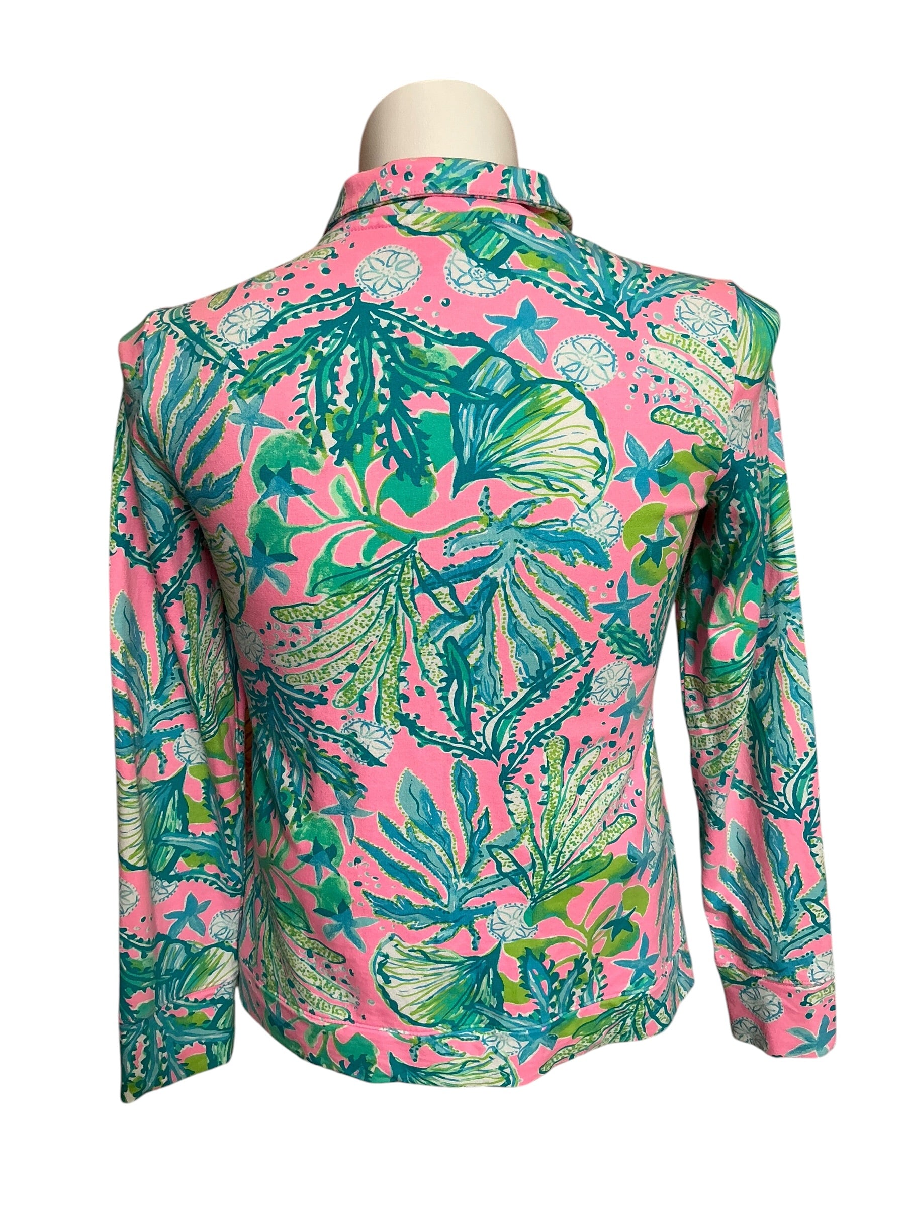 Lilly Pulitzer Betsey Zip-Up Jacket Mandevilla Baby Hip Nautic - Size M