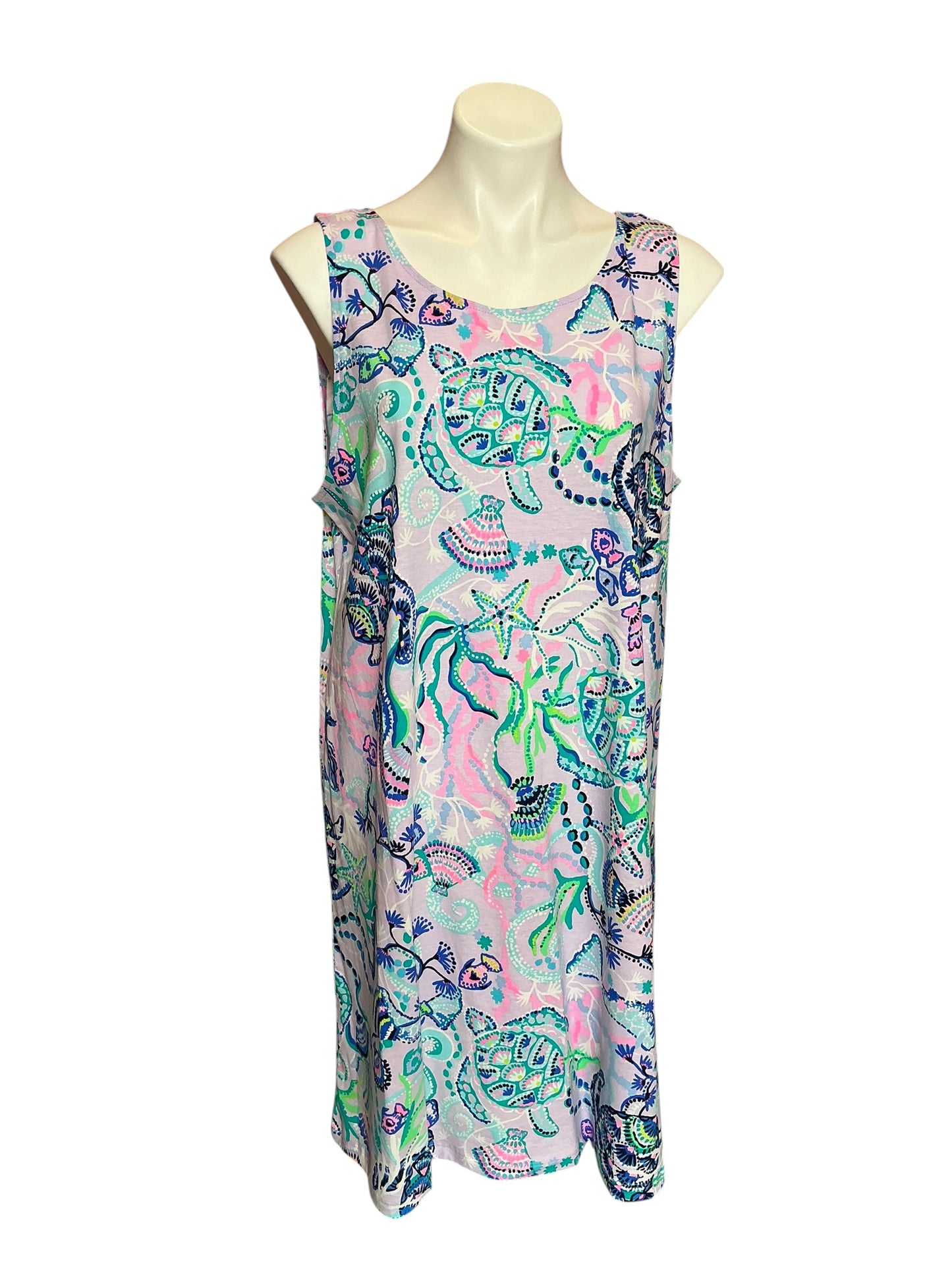 Lilly Pulitzer NWT Kristen Dress Lilac Freesia Mermaid For You - Size XL